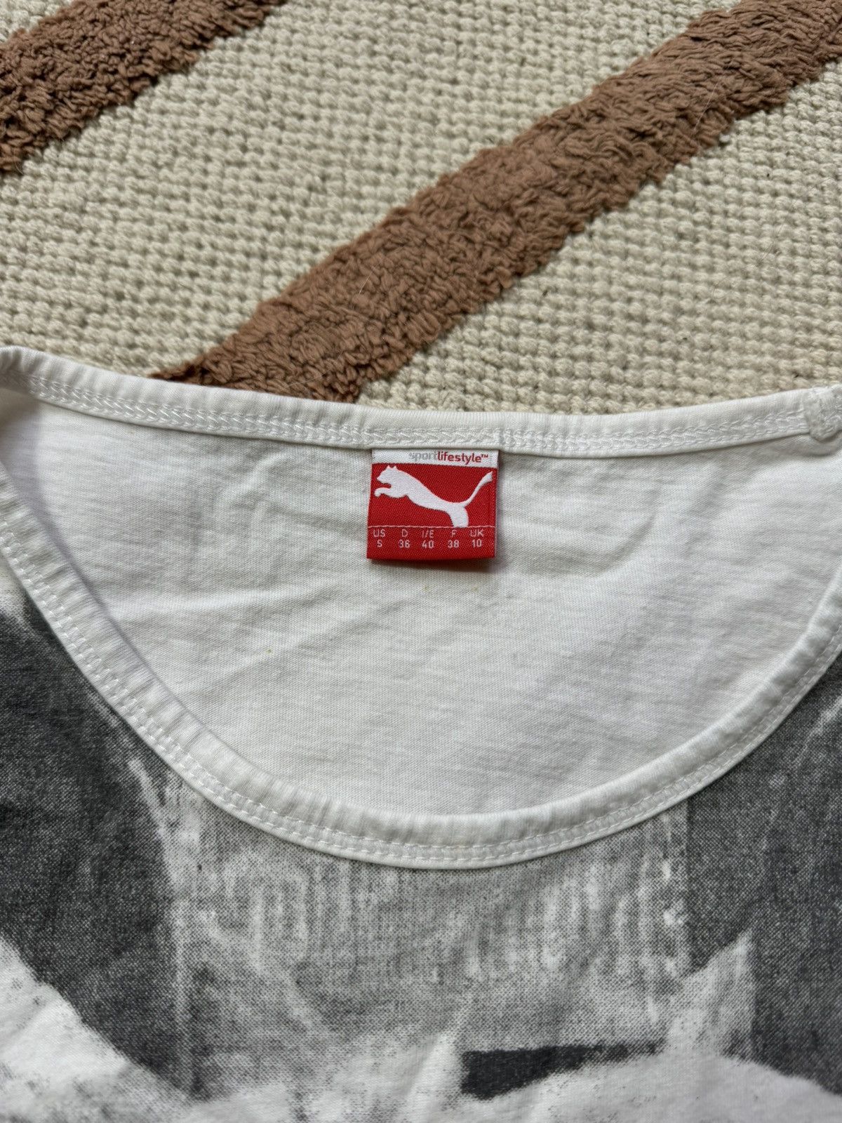 Puma VINTAGE PUMA CUTE BOW 2000s TEE Size S / US 4 / IT 40 - 3 Thumbnail