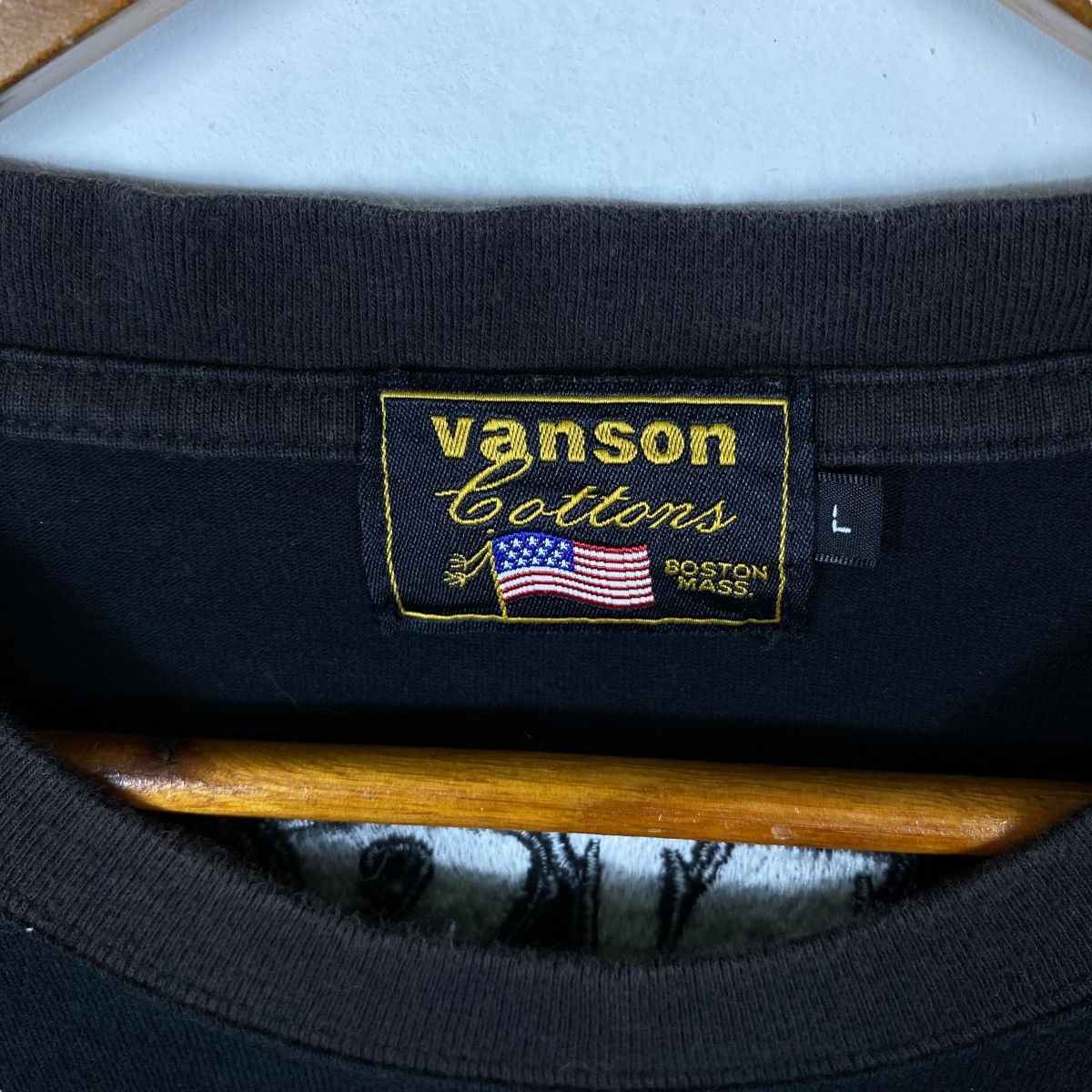 Vanson Leathers Vintage VANSON LEATHERS Embroidery Logo Long Sleeve Size US L / EU 52-54 / 3 - 8 Thumbnail