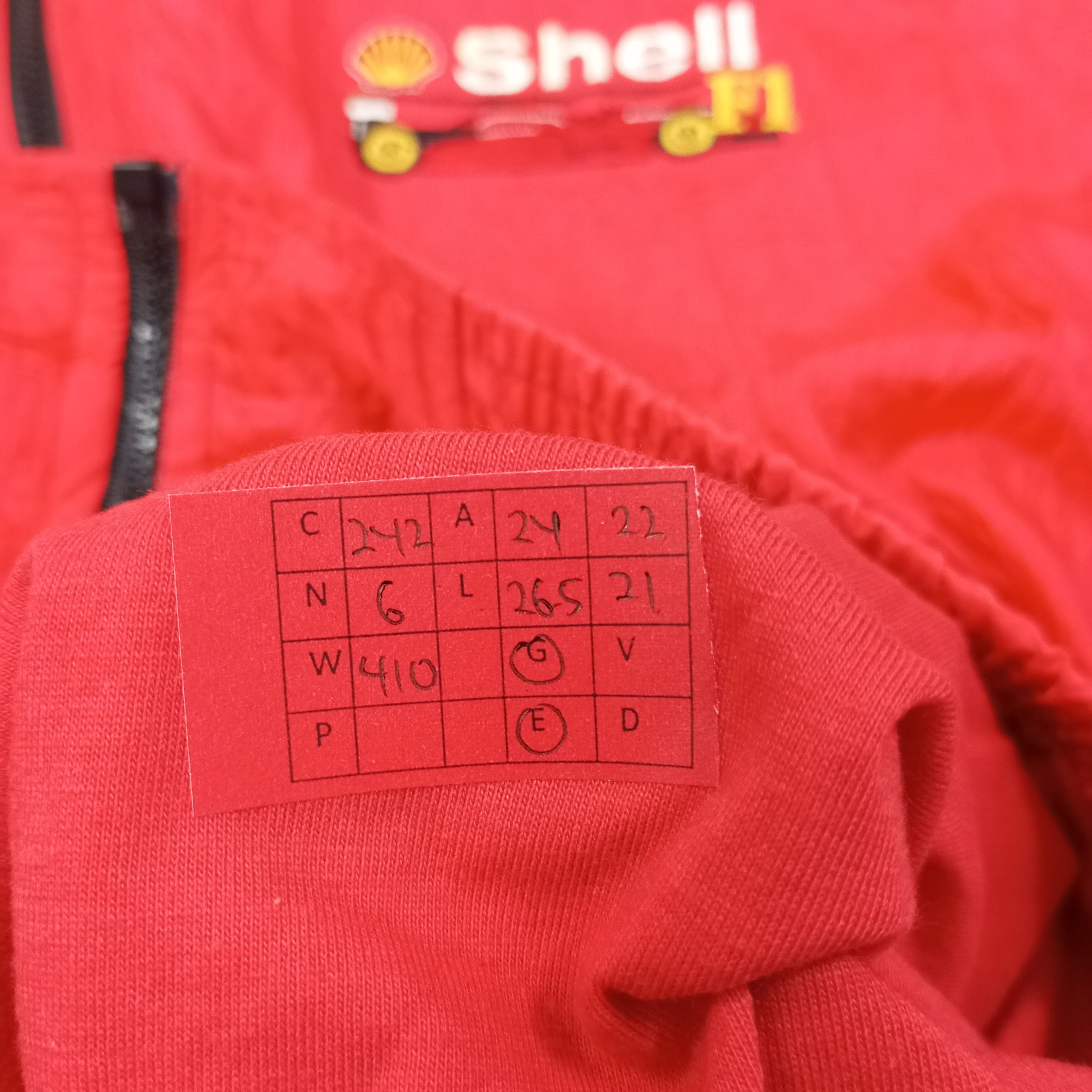 Vintage Shell Helix F1 Formula One Motorsports Jacket c242n6 Size US L / EU 52-54 / 3 - 5 Thumbnail
