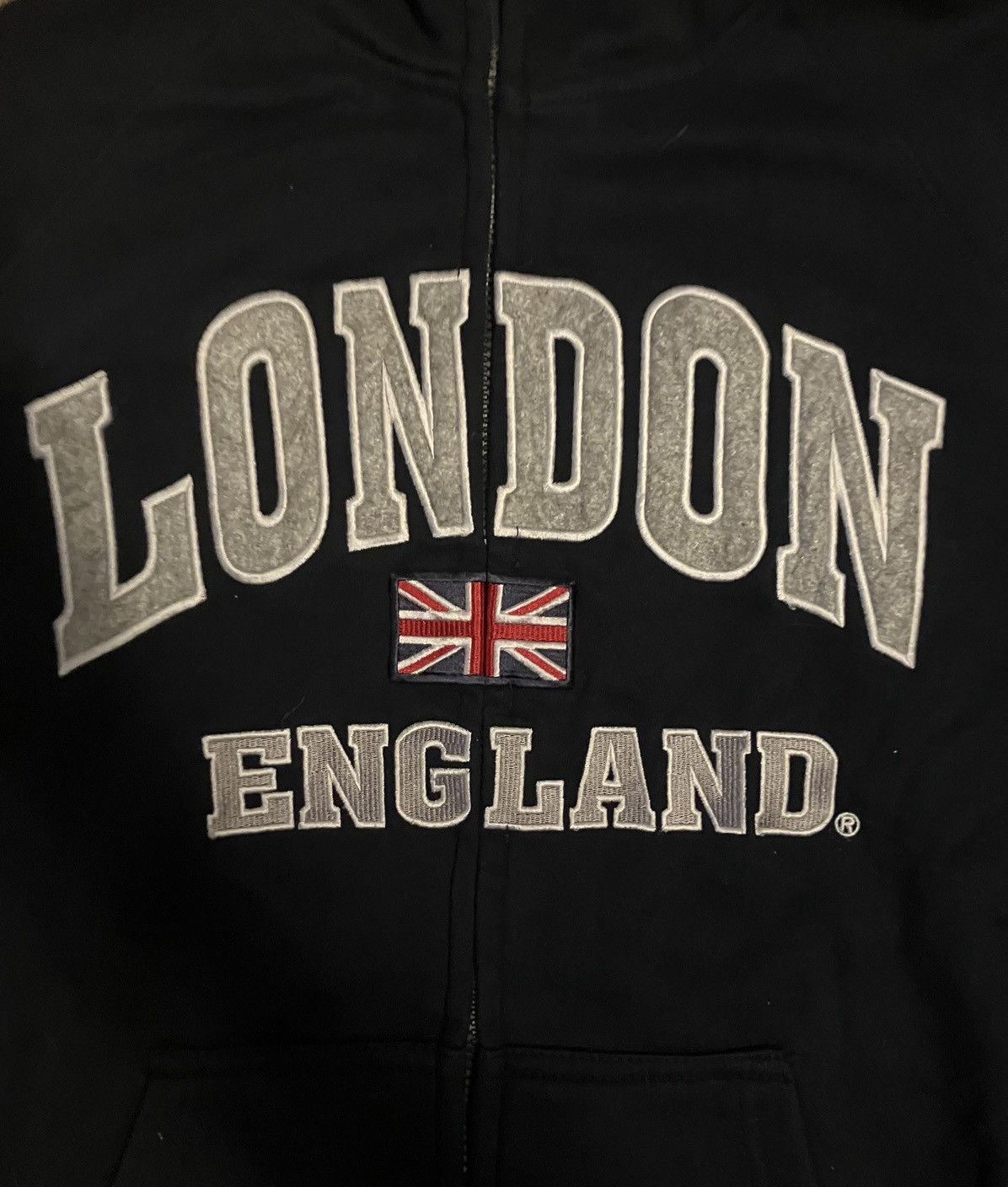 Vintage London England Zip Up Hoodie Size US L / EU 52-54 / 3 - 2 Thumbnail