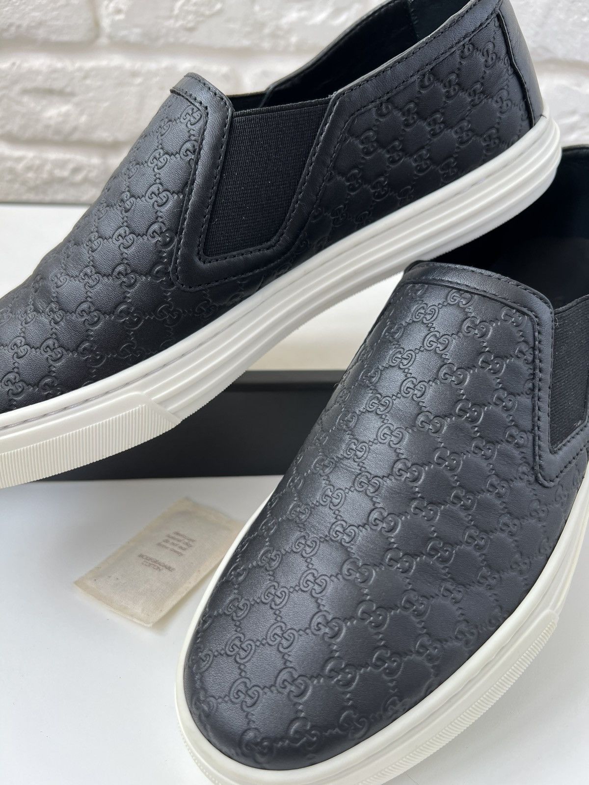 Gucci Gucci GG Microguccissima Leather Slip On Sneakers Shoes Size US 7.5 / IT 37.5 - 2 Thumbnail