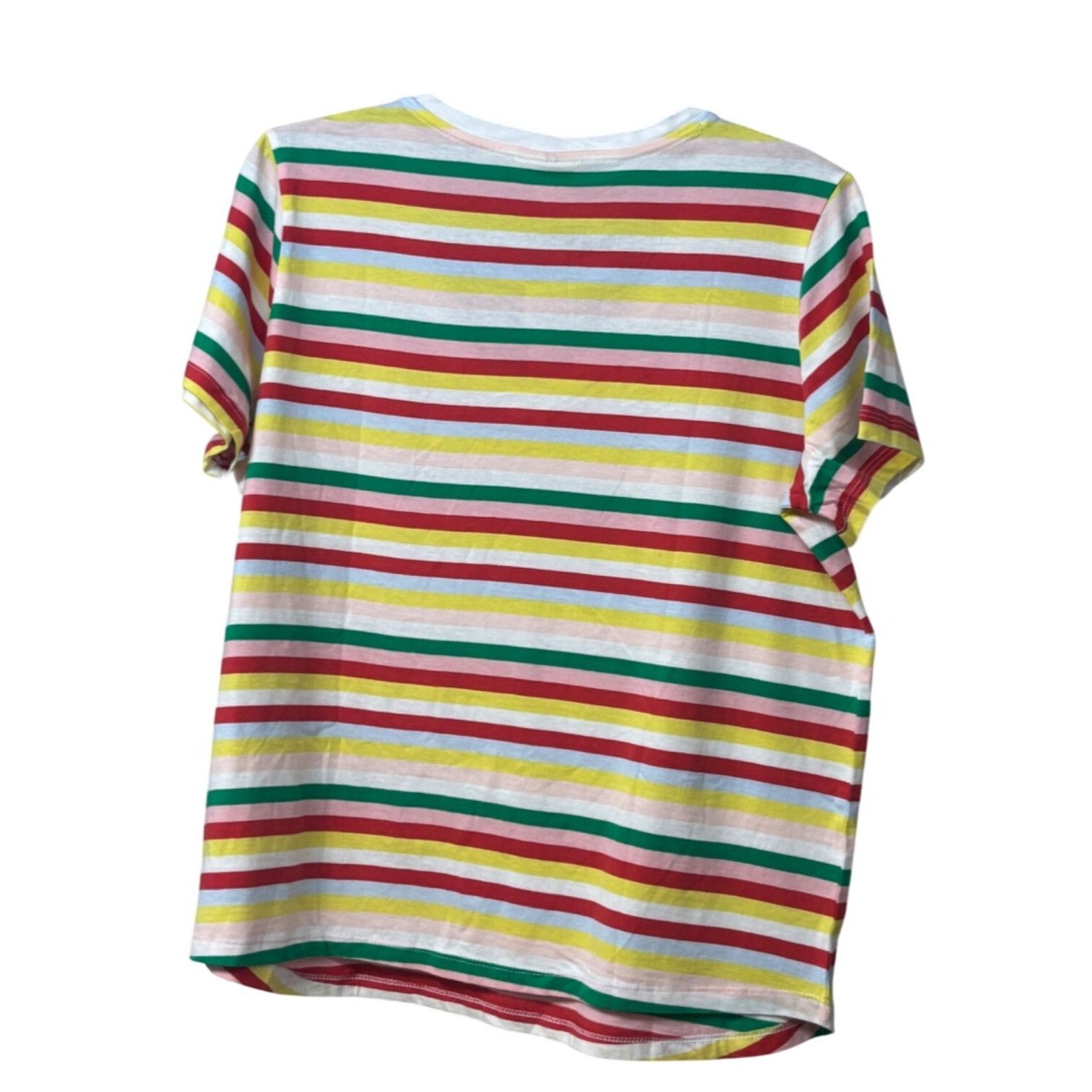 Style & Co Style & Co Plus Size Happy Stripes Cotton T-Shirt, OX Size ONE SIZE - 5 Thumbnail