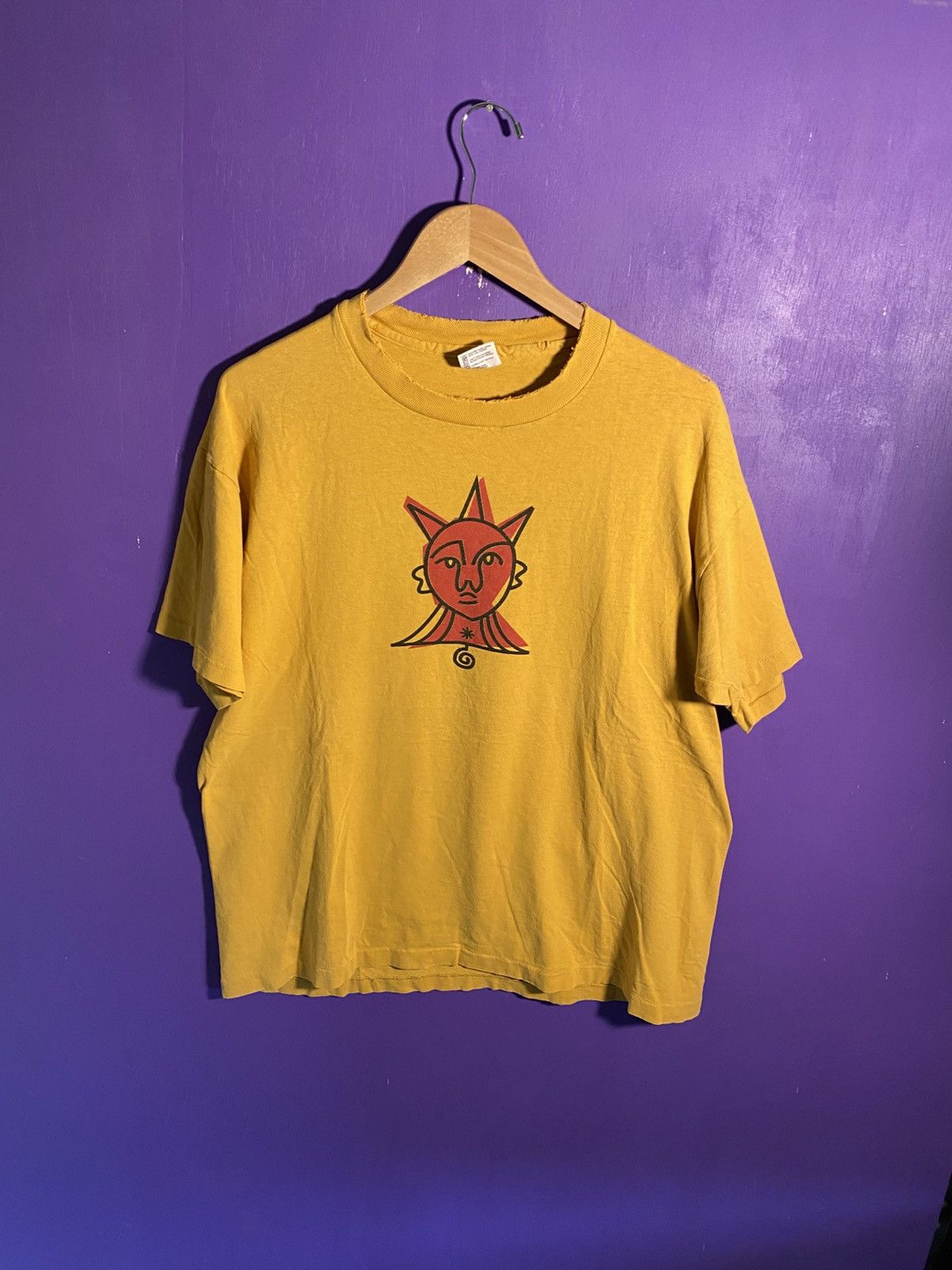 Vintage 90s Voodoo Cycles distressed art tee