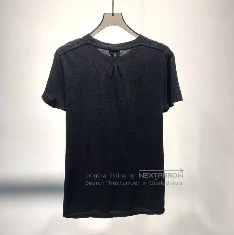 Yves Saint Laurent YSL Black Cotton XS T-Shirt with Graphic Design . Size XS / US 0-2 / IT 36-38 - 2 Thumbnail