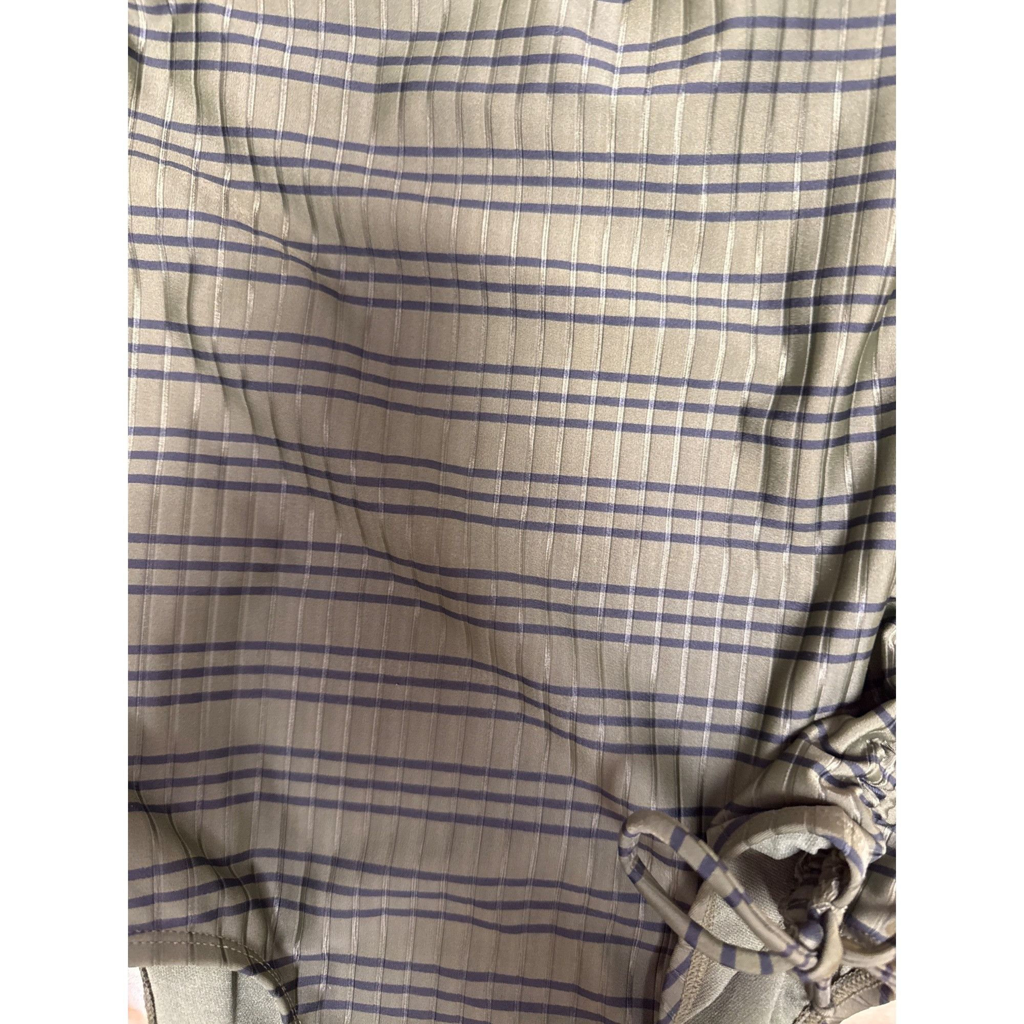 Other Olive Green Strapless Plaid One-Piece Swimsuit With Side Tie Size S / US 4 / IT 40 - 3 Thumbnail