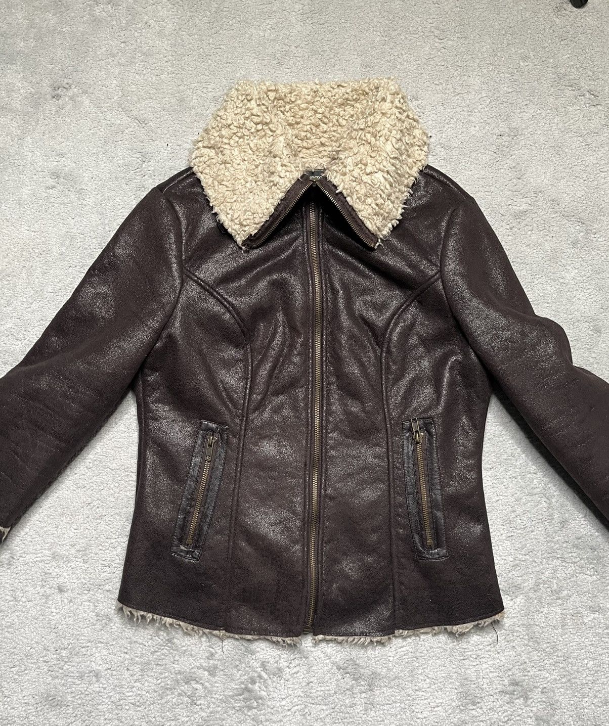 Vintage Vintage Y2K Basic Light Jacket Fake Leather Avant Garde Size M / US 6-8 / IT 42-44 - 3 Thumbnail