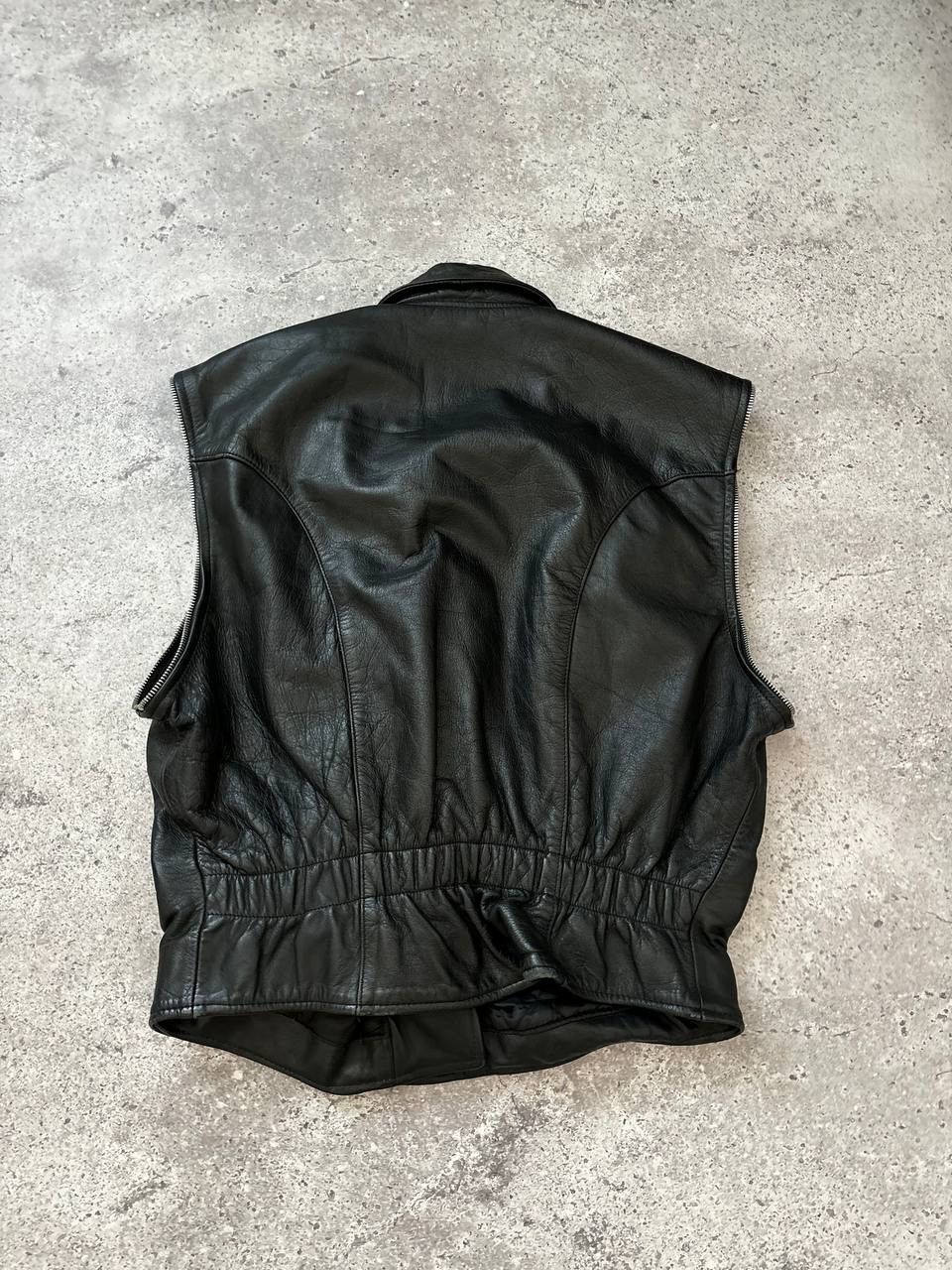Avirex Avirex Side Zip Black Leather Jacket/Vest Size US M / EU 48-50 / 2 - 8 Thumbnail