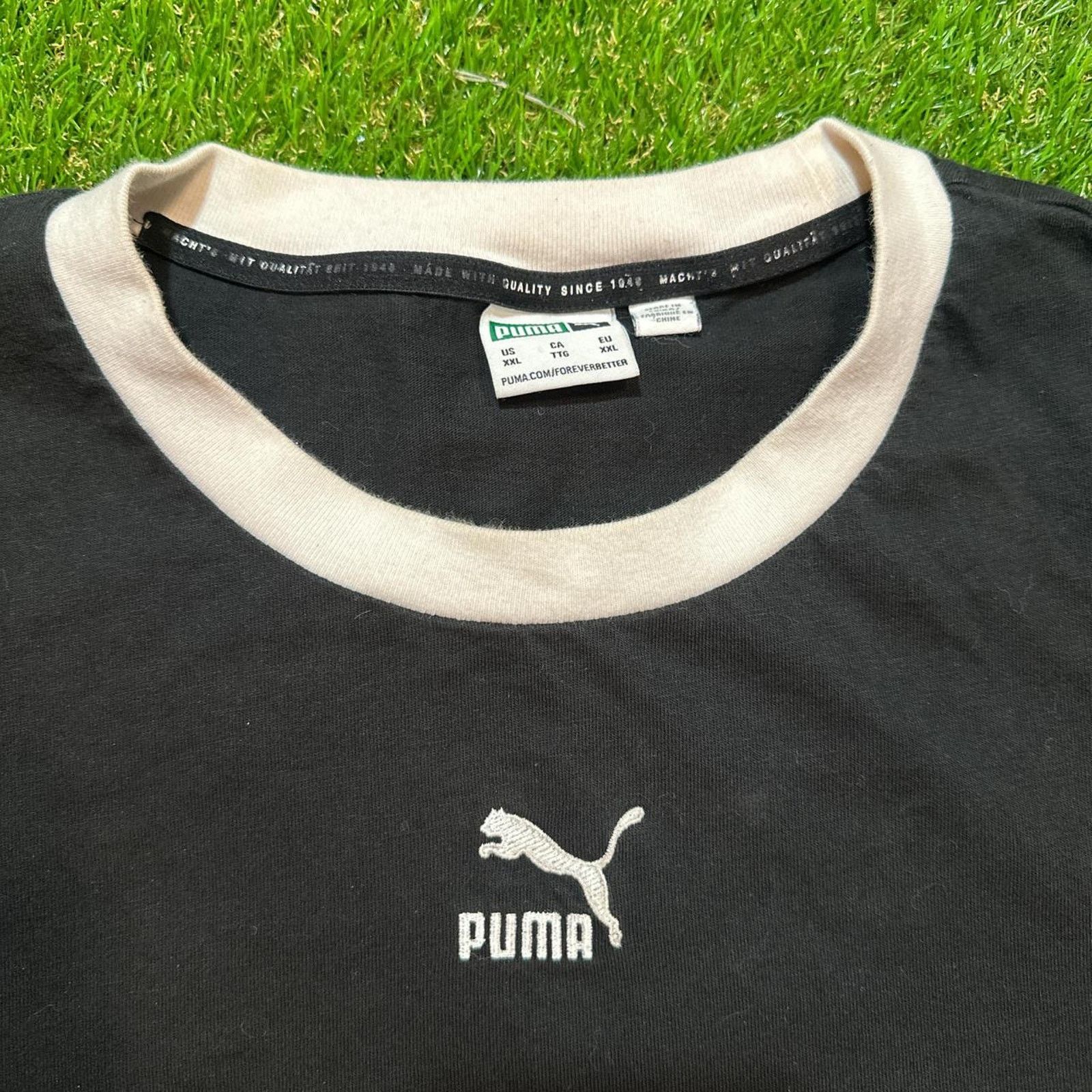 Puma Retro Puma Single Stitched Embroidered Logo Graphic Tee Size US XXL / EU 58 / 5 - 2 Thumbnail