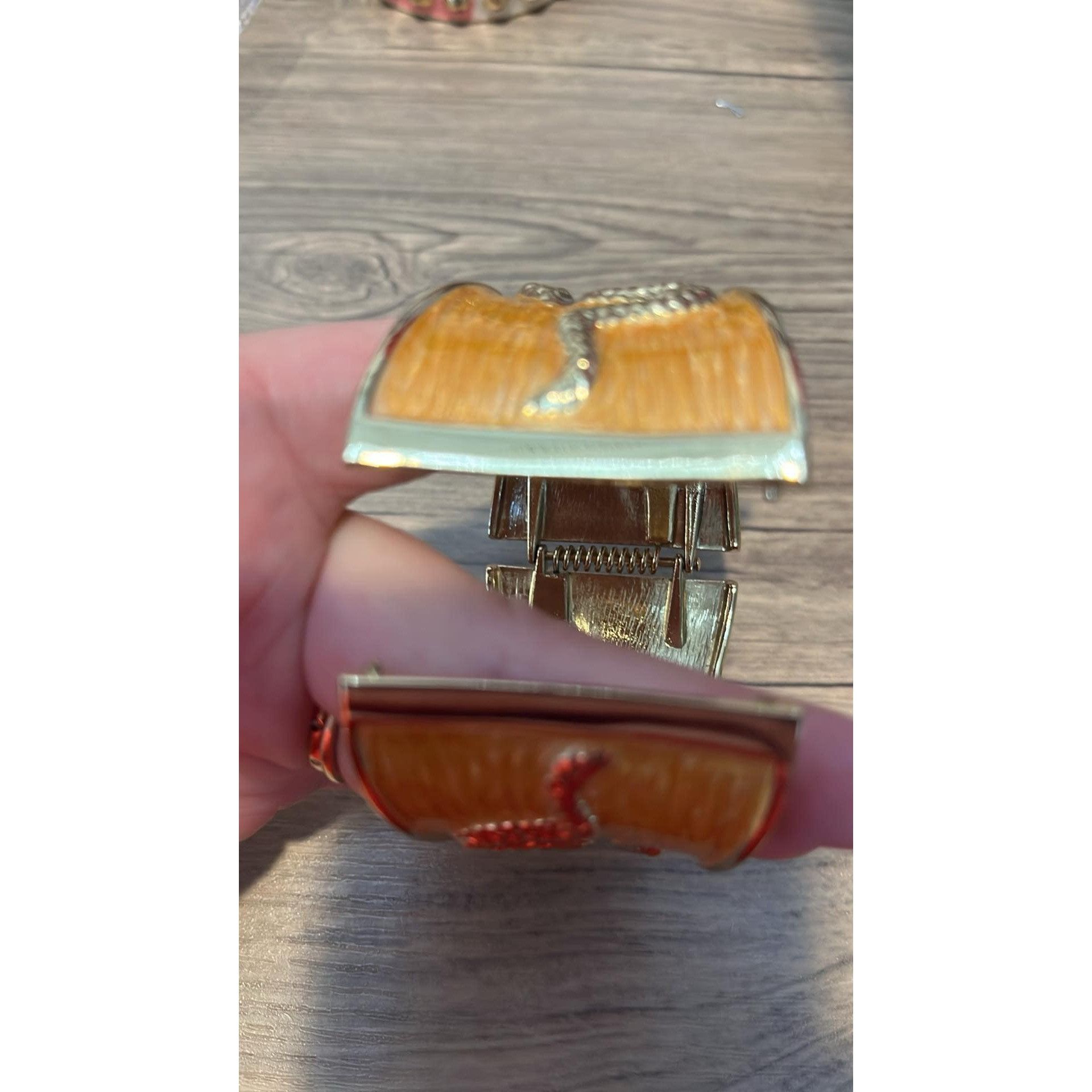 Other Gold Snake Enamel Clamper Yellow Bracelet Size ONE SIZE - 2 Thumbnail