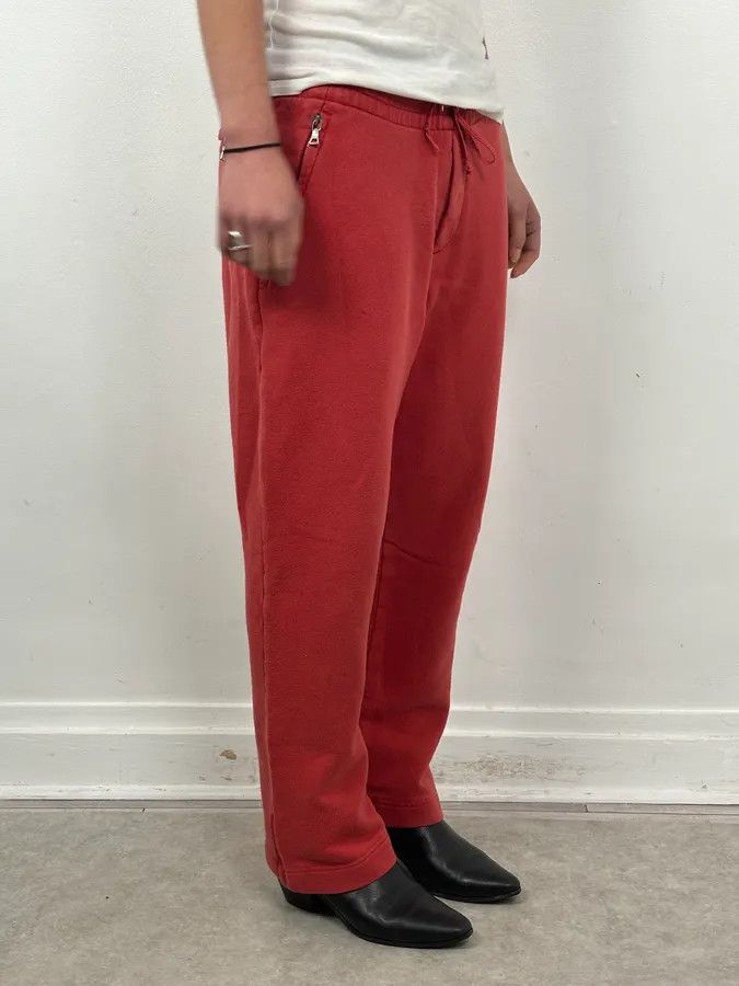 Prada 2000s Prada Red Zip-Pocket Jogger Pants Size 26" / US 2 / IT 38 - 2 Thumbnail