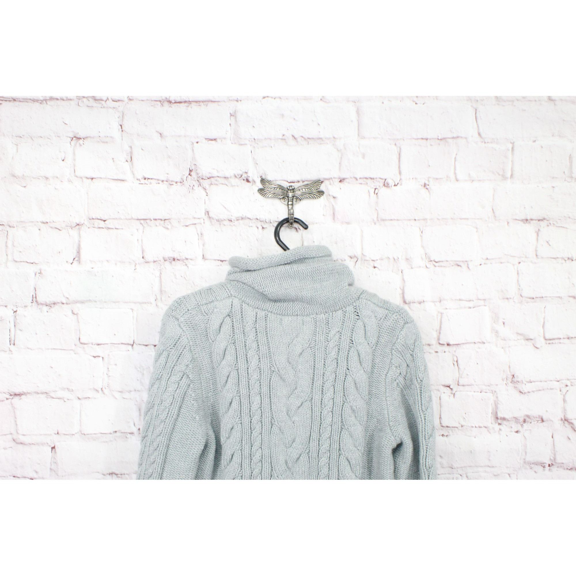 L.L. Bean LL Bean Double L Mixed Cable Sweater Funnelneck Size L / US 10 / IT 46 - 4 Thumbnail