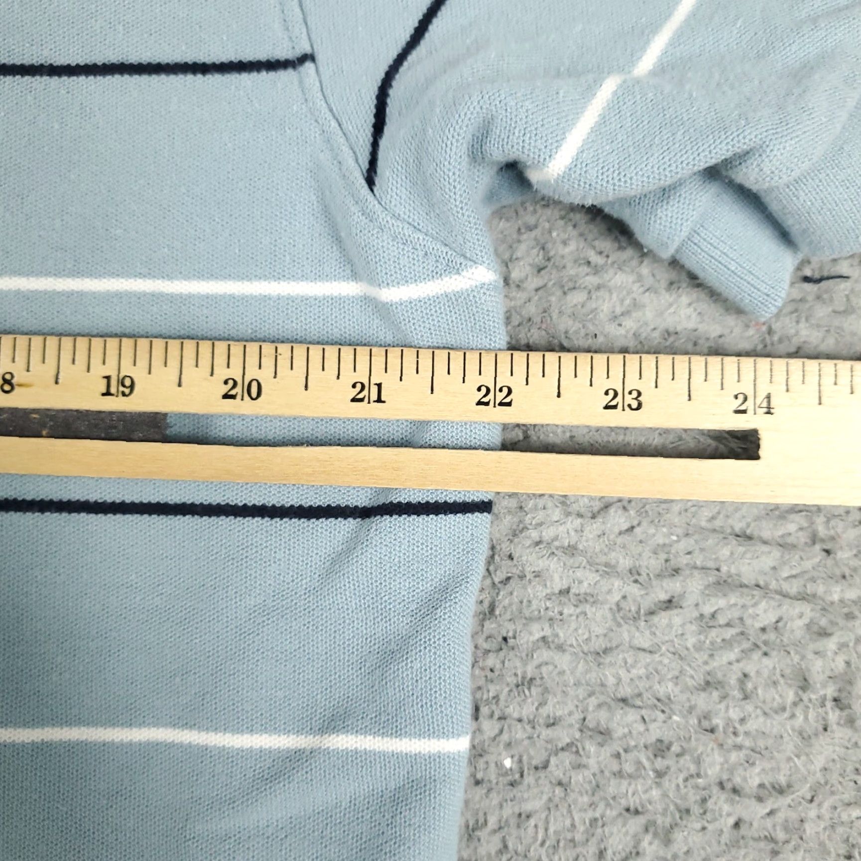 Nautica VINTAGE Nautica Polo Shirt Men XL Blue Striped Casual Short Sleeve 90s Preppy Mens Size US XL / EU 56 / 4 - 5 Thumbnail