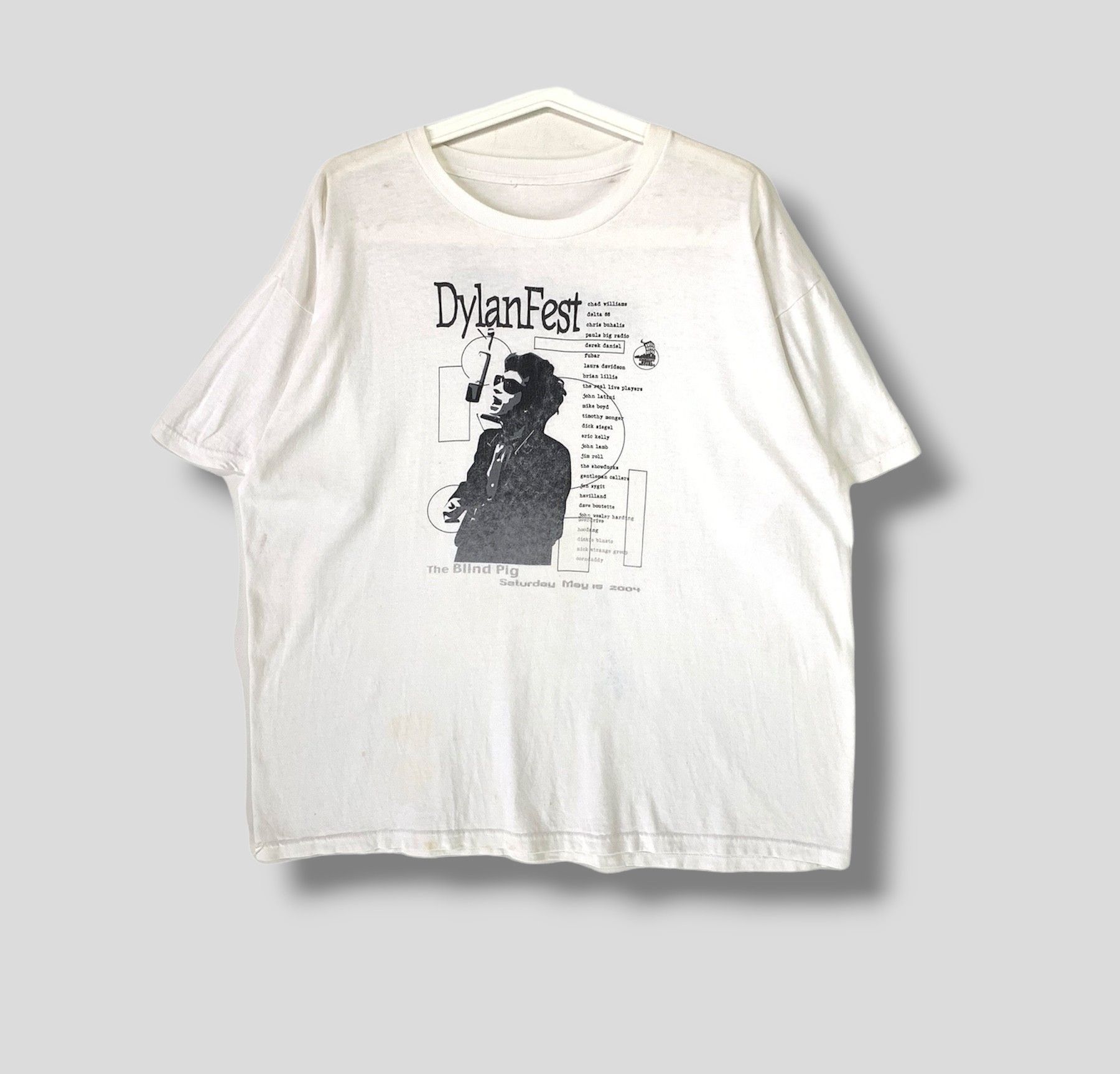 Vintage Bob dylan fest the blind pig concert tour tshirt