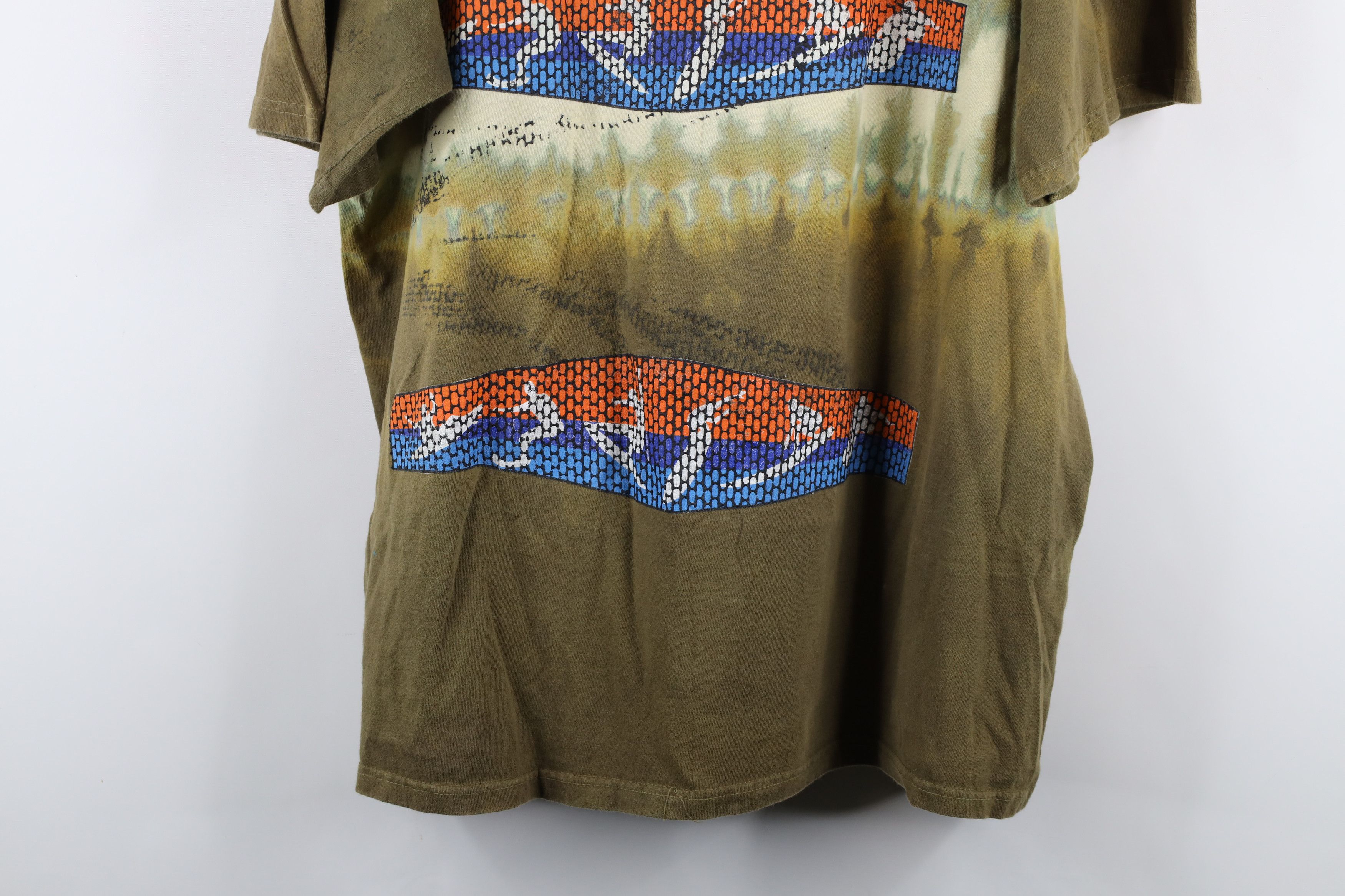 Vintage Vintage 90s Streetwear Wash Surfing Short Sleeve T-Shirt Size US XL / EU 56 / 4 - 14 Thumbnail