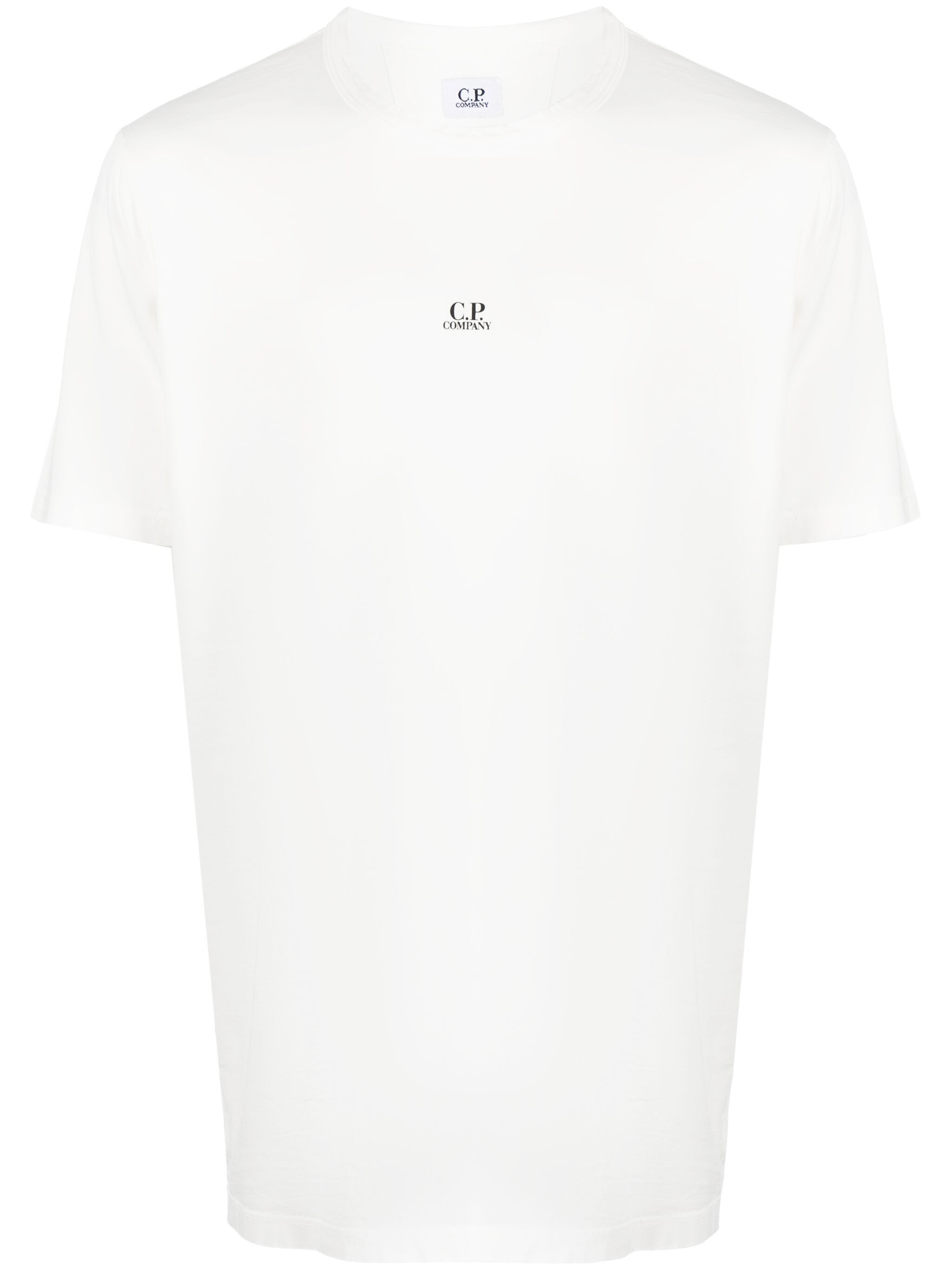 C.P. Company o1y1224 Logo Crewneck T-Shirt in White Size US XS / EU 42 / 0 - 1 Thumbnail