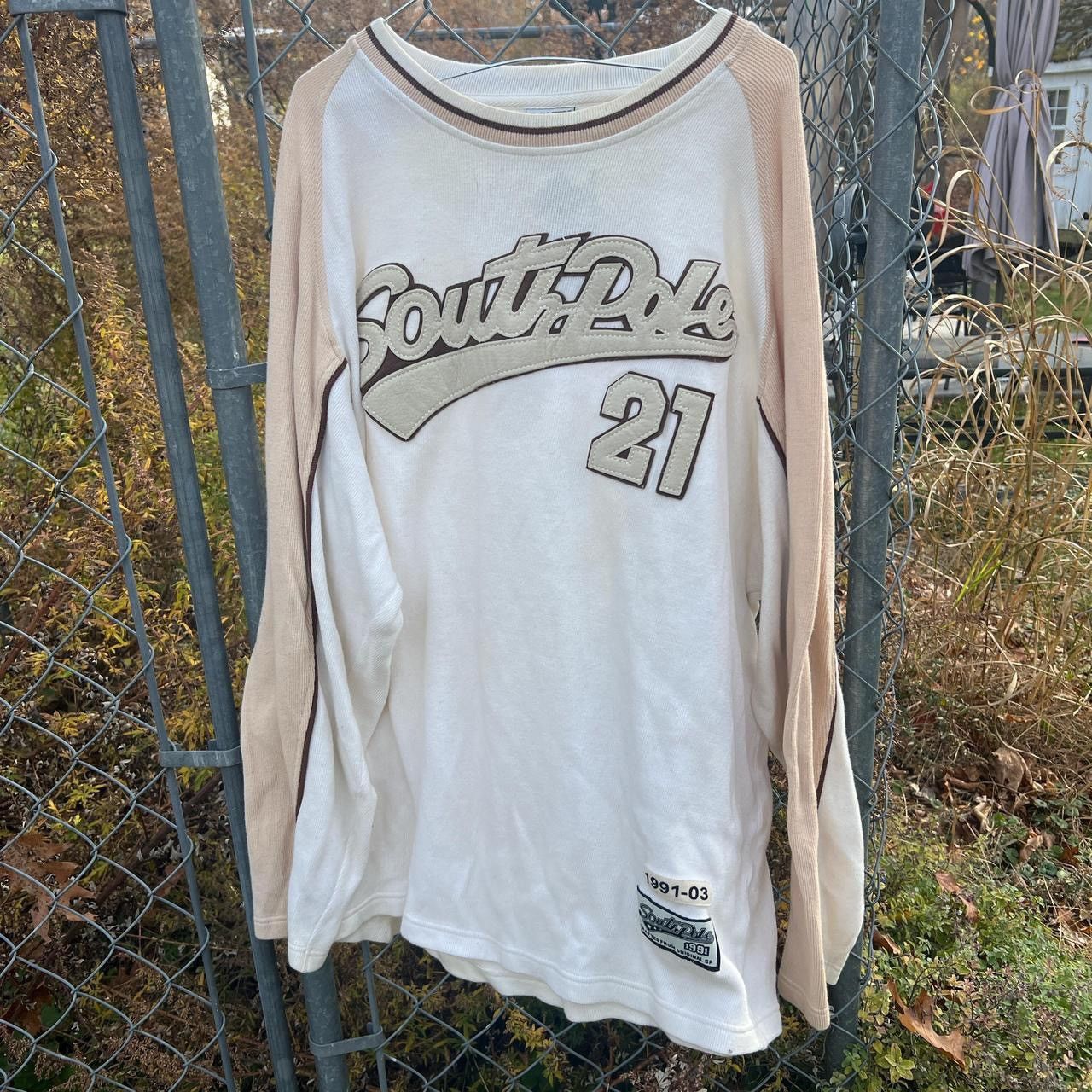 Southpole Y2K South Pole Sweater Tan Cream Brown Size US XXL / EU 58 / 5 - 1 Thumbnail
