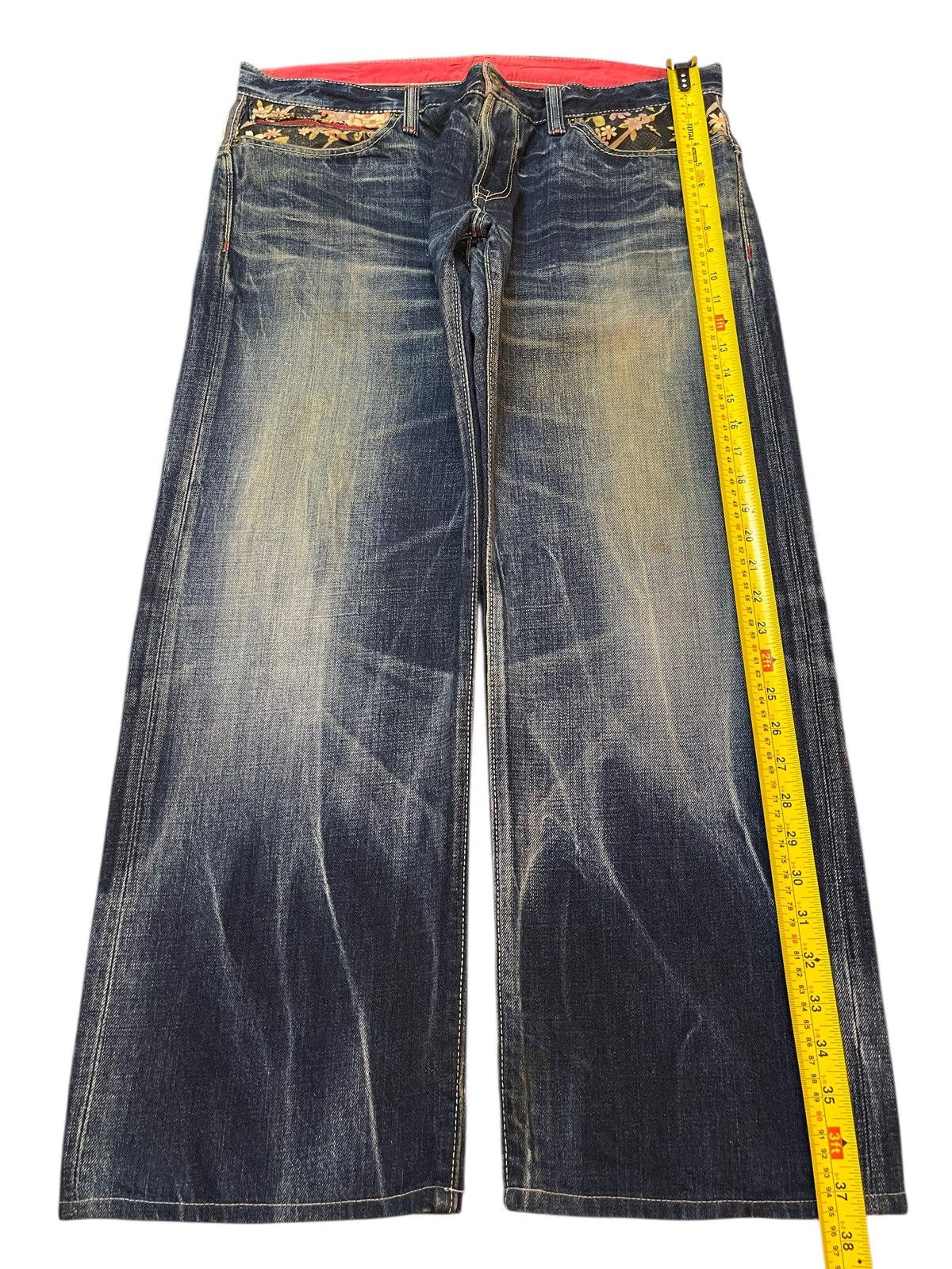 Eternal Vintage Japan Eternal Mud Thunder Wash Style Baggy Jeans Size US 36 / EU 52 - 12 Thumbnail