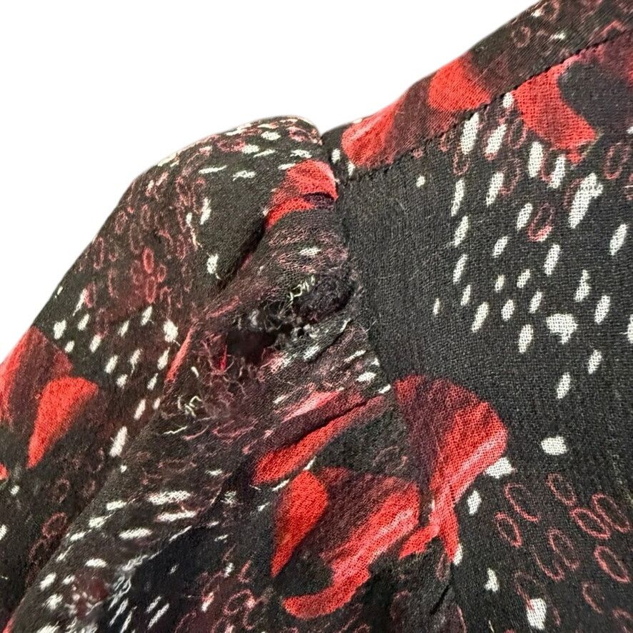 Pinko PINKO Red Floral Long Sleeve Dress, Size IT 38/US 2 Size XS / US 0-2 / IT 36-38 - 5 Thumbnail