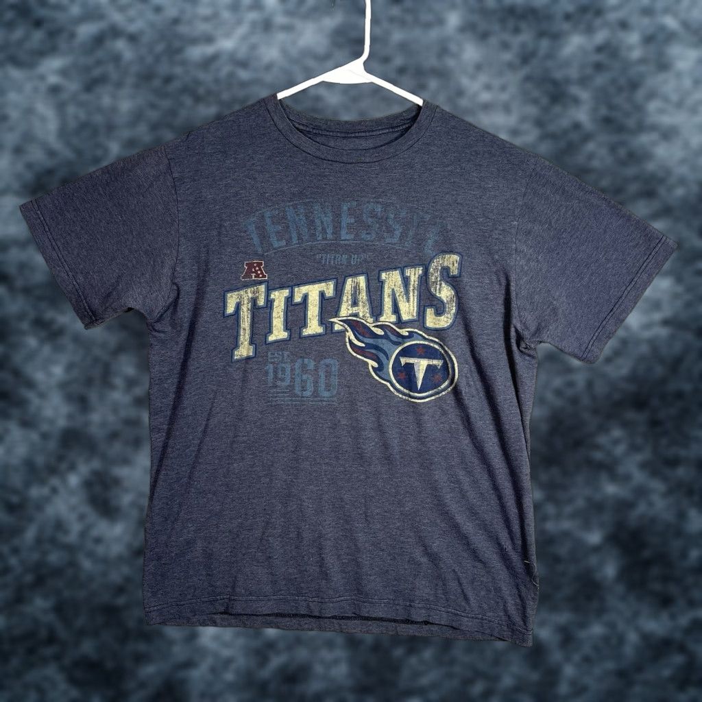 NFL VINTAGE NFL Team Apparel Tennessee Titans T Shirt Adult Large Blue Mens Size US L / EU 52-54 / 3 - 1 Thumbnail