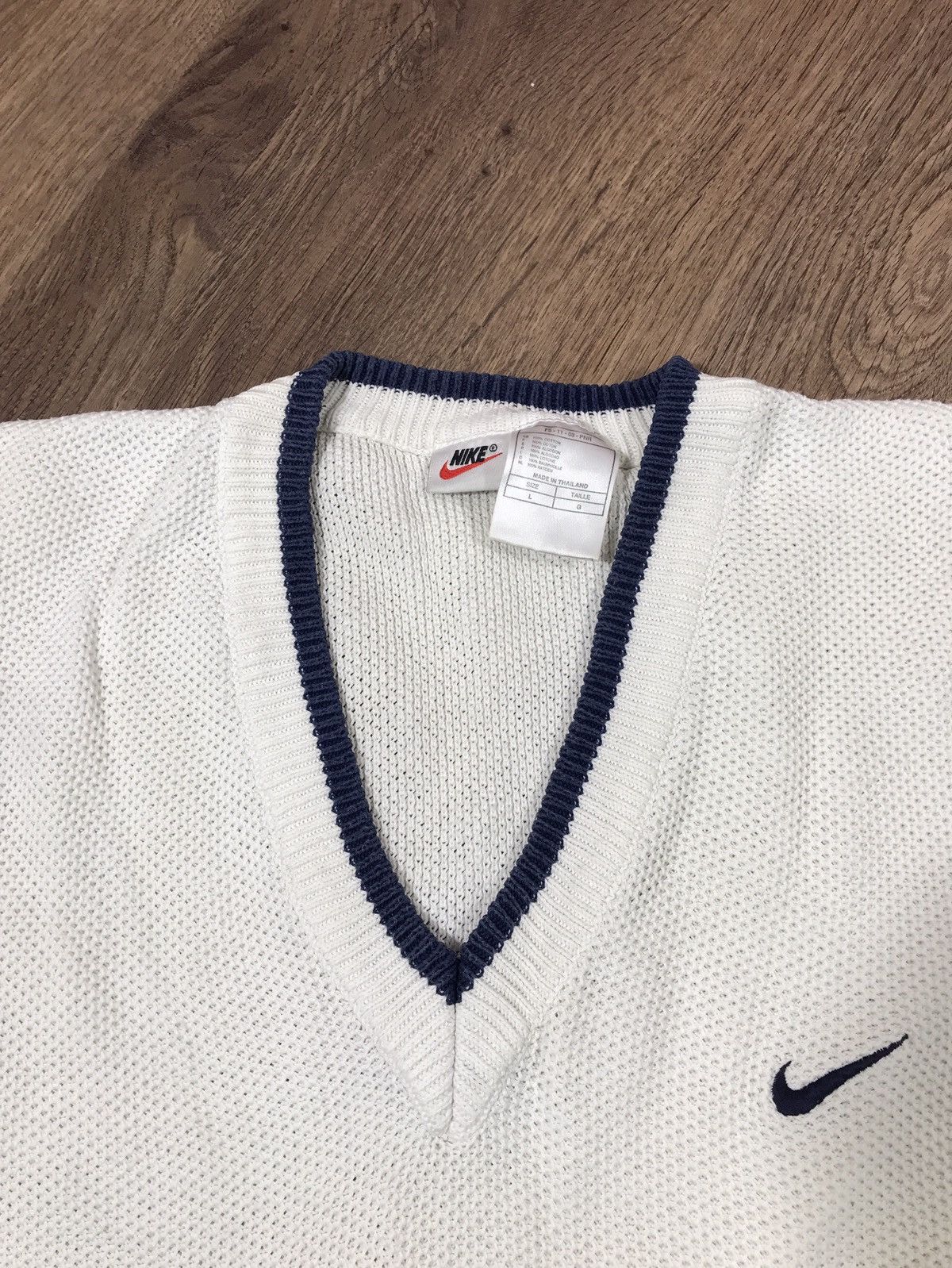 Vintage Vintage Nike 90s Knit Vest Size US L / EU 52-54 / 3 - 7 Thumbnail