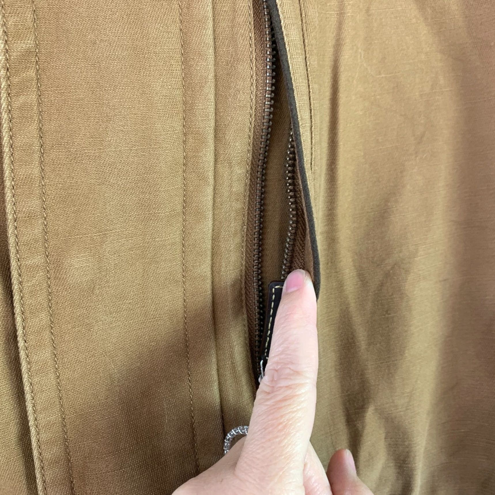 Vintage VINTAGE L.L. Bean Jacket Mens XL Brown Canvas Cotton Mid-Length Full Zip 54in Chest Workwear Casual Winters Size US XL / EU 56 / 4 - 7 Thumbnail