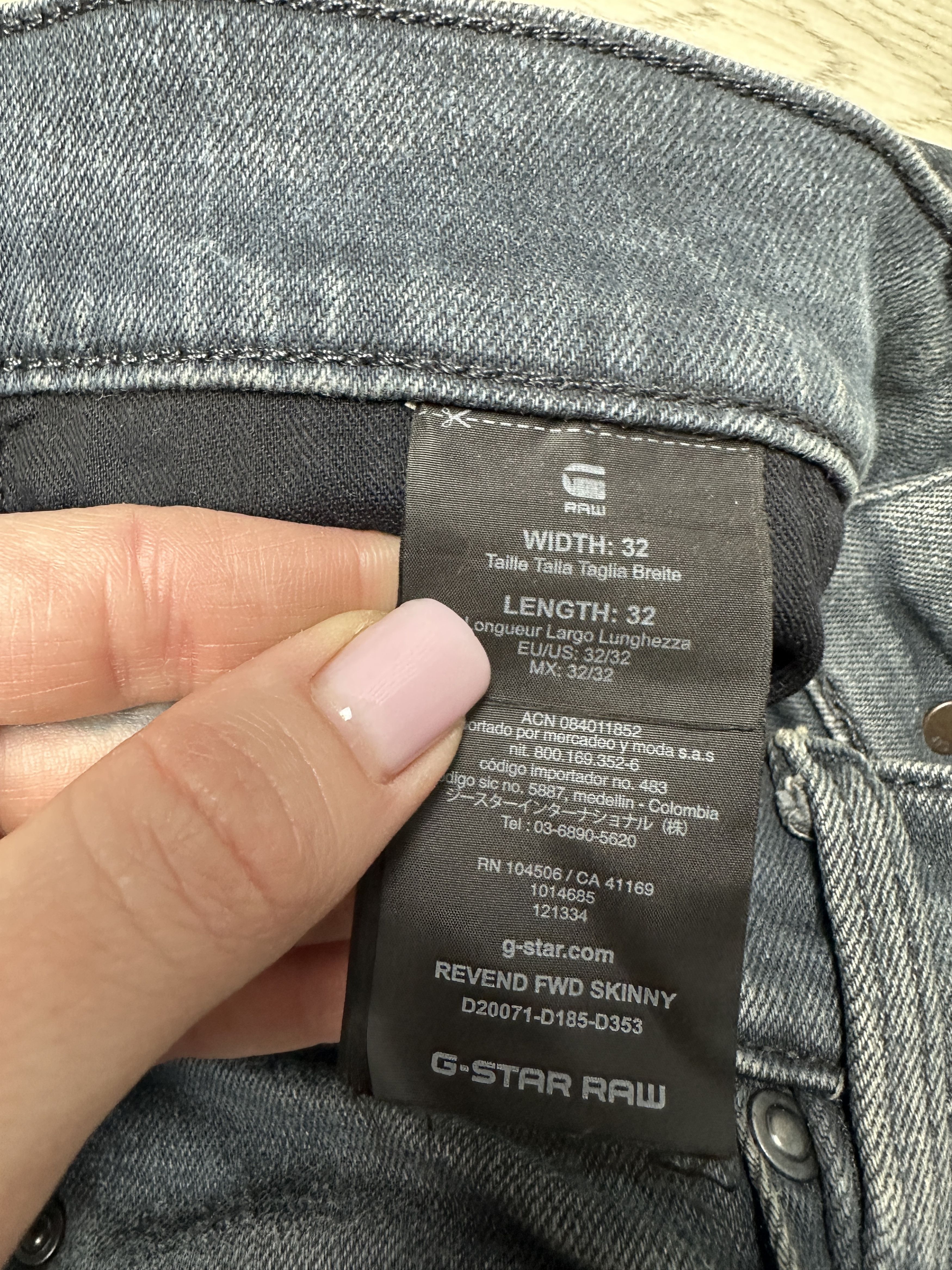 G-Star G Star Raw Mens Revend Skinny Denim Pants Jeans Size US 32 / EU 48 - 5 Thumbnail