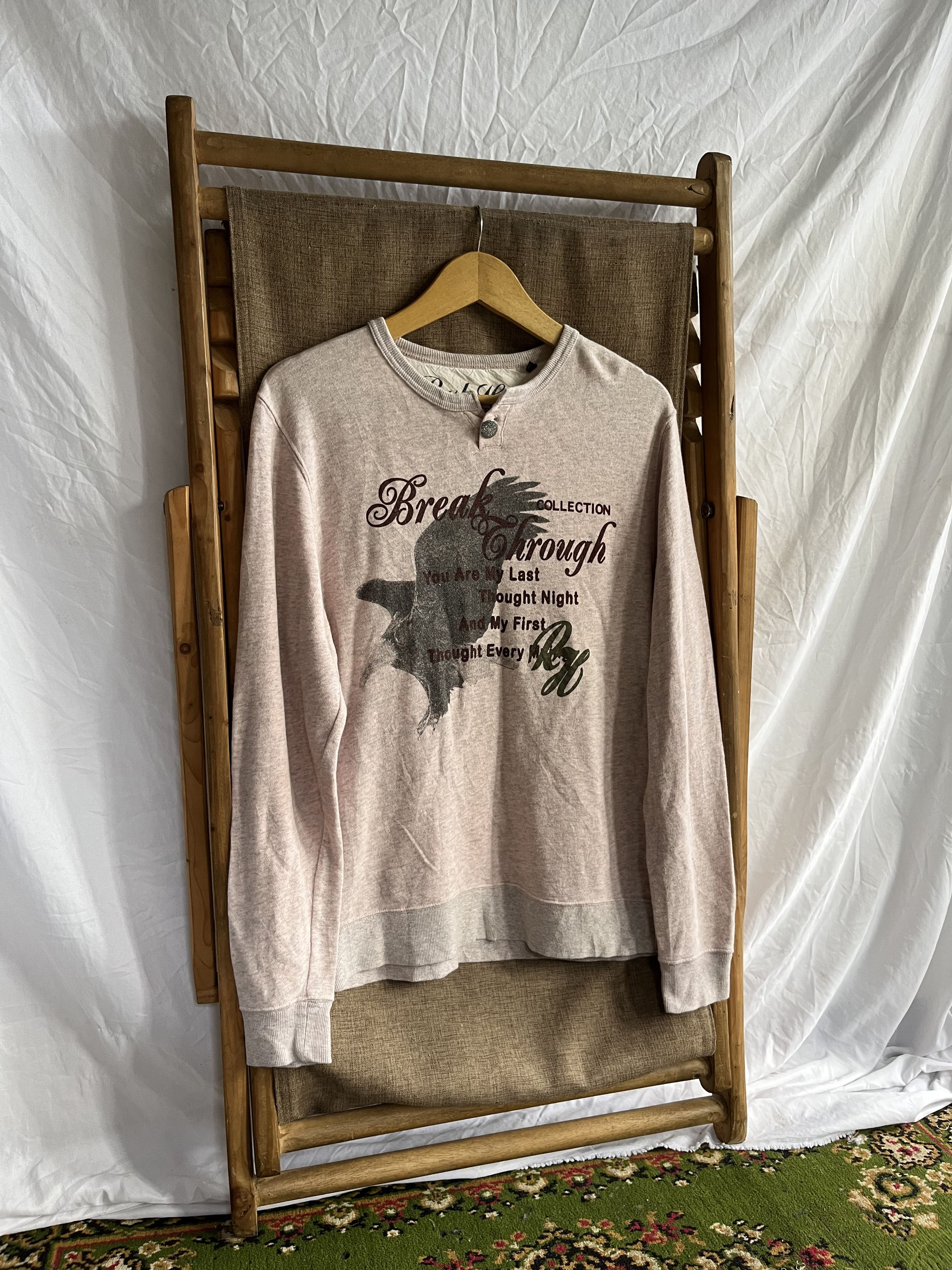 Hysteric Glamour Rush Hour Japanese Poem Lightweight Sweatshirt Size US M / EU 48-50 / 2 - 2 Thumbnail