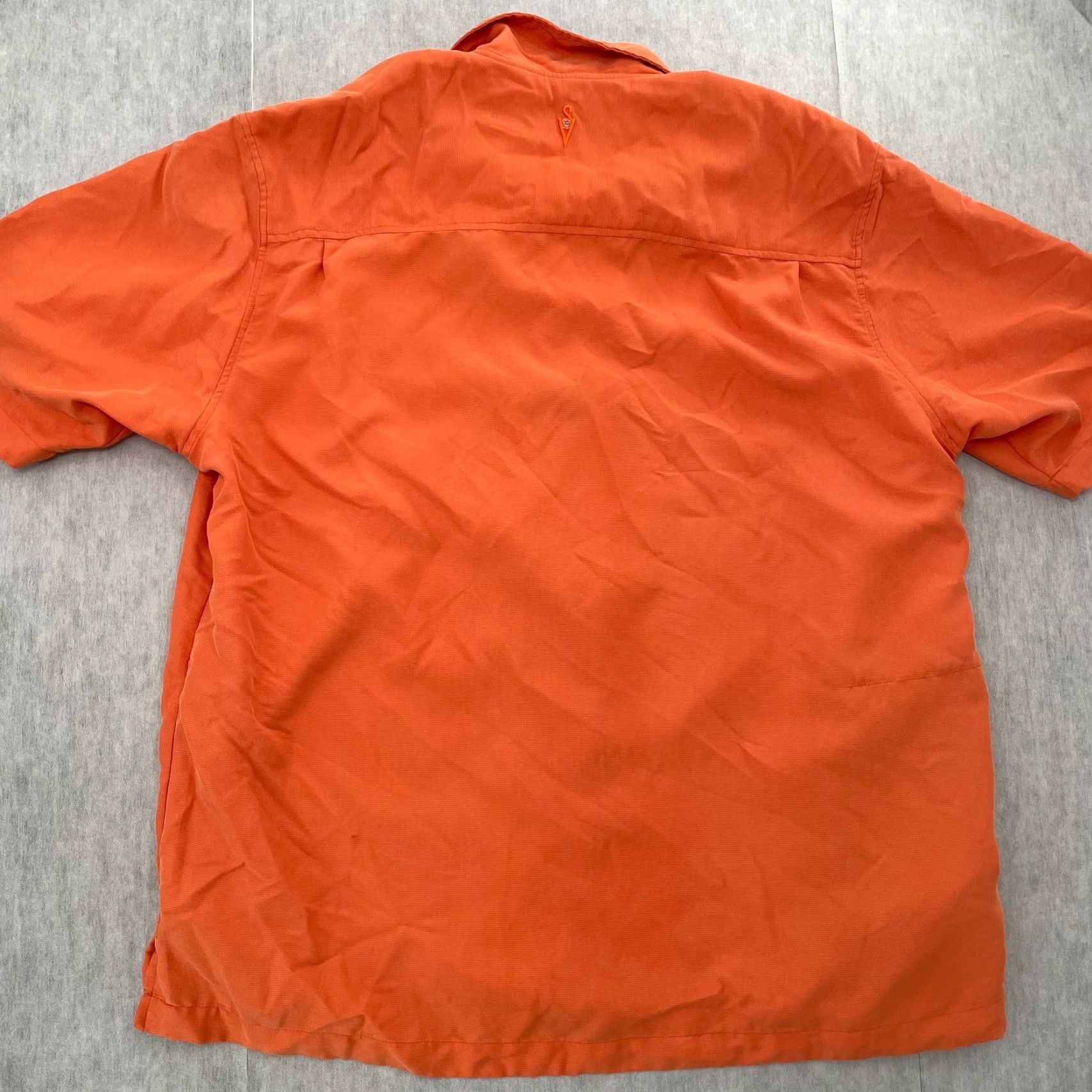Vintage SCOTTeVEST Shirt Adult 2XL Orange Travel Hidden Pockets Button-Up Collared Men XX-Large Casual, Workwear, Outdoor 90s Theme N/A Size US XXL / EU 58 / 5 - 2 Thumbnail