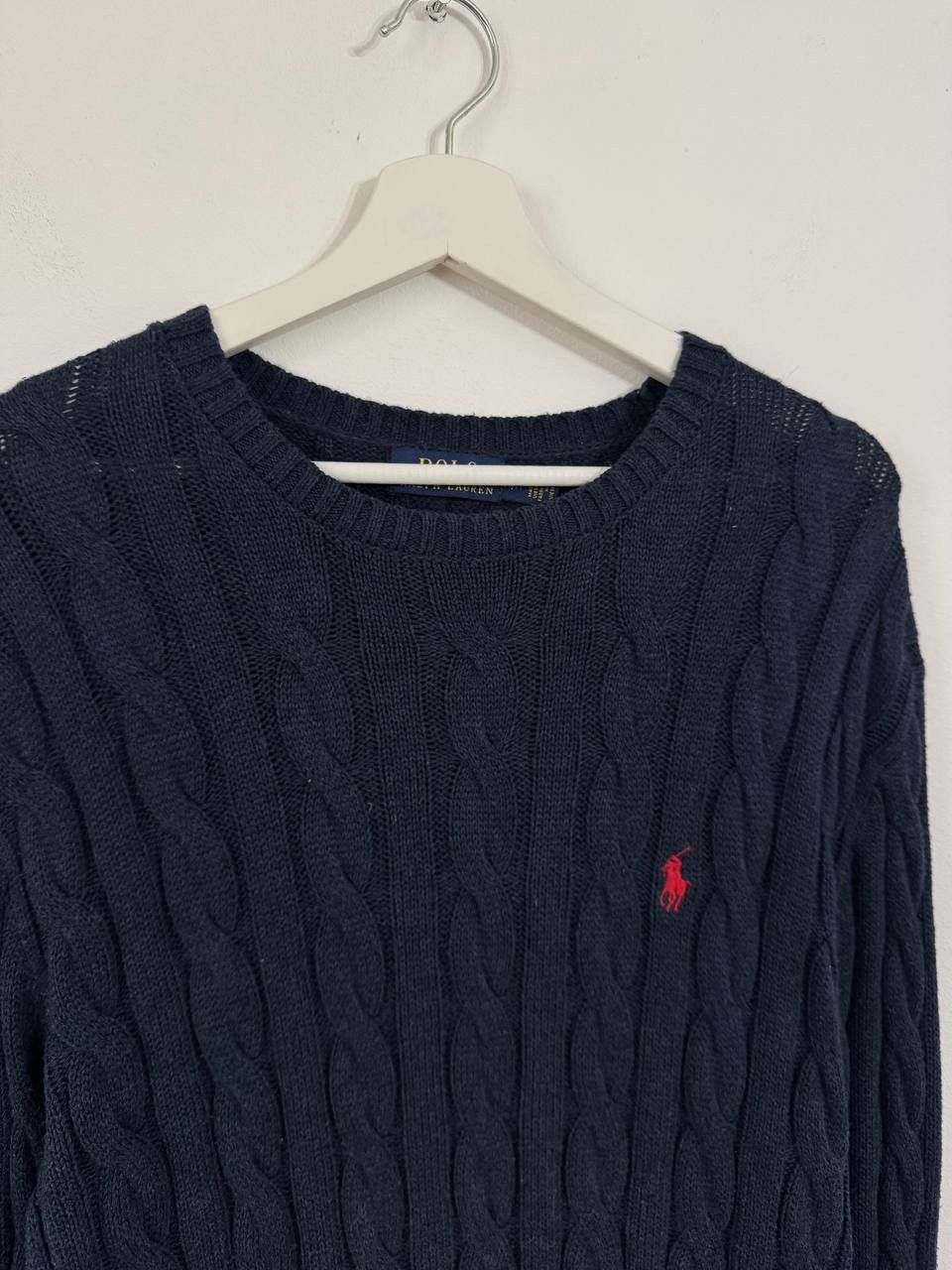 Polo Ralph Lauren Polo Ralph Lauren Cable Knit Sweater Navy–Classic Pony Logo Size US M / EU 48-50 / 2 - 5 Thumbnail