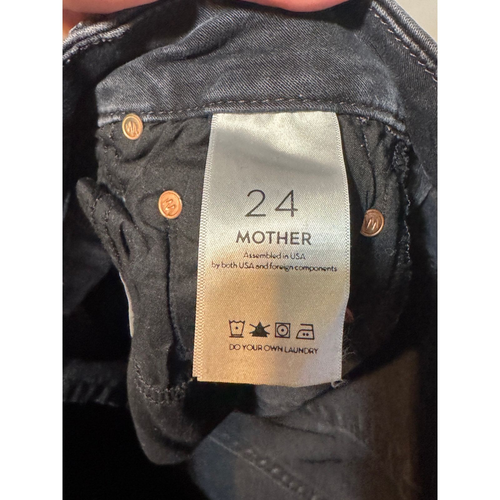 MOTHER Mother · High-Waisted Looker Skinny · Blackbird · Size 24 Size 24" / US 00 / IT 34 - 6 Thumbnail