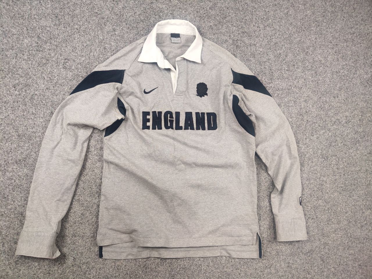 Nike Vintage Nike England Rugby Gray Long sleeve jersey Size US XL / EU 56 / 4 - 8 Thumbnail
