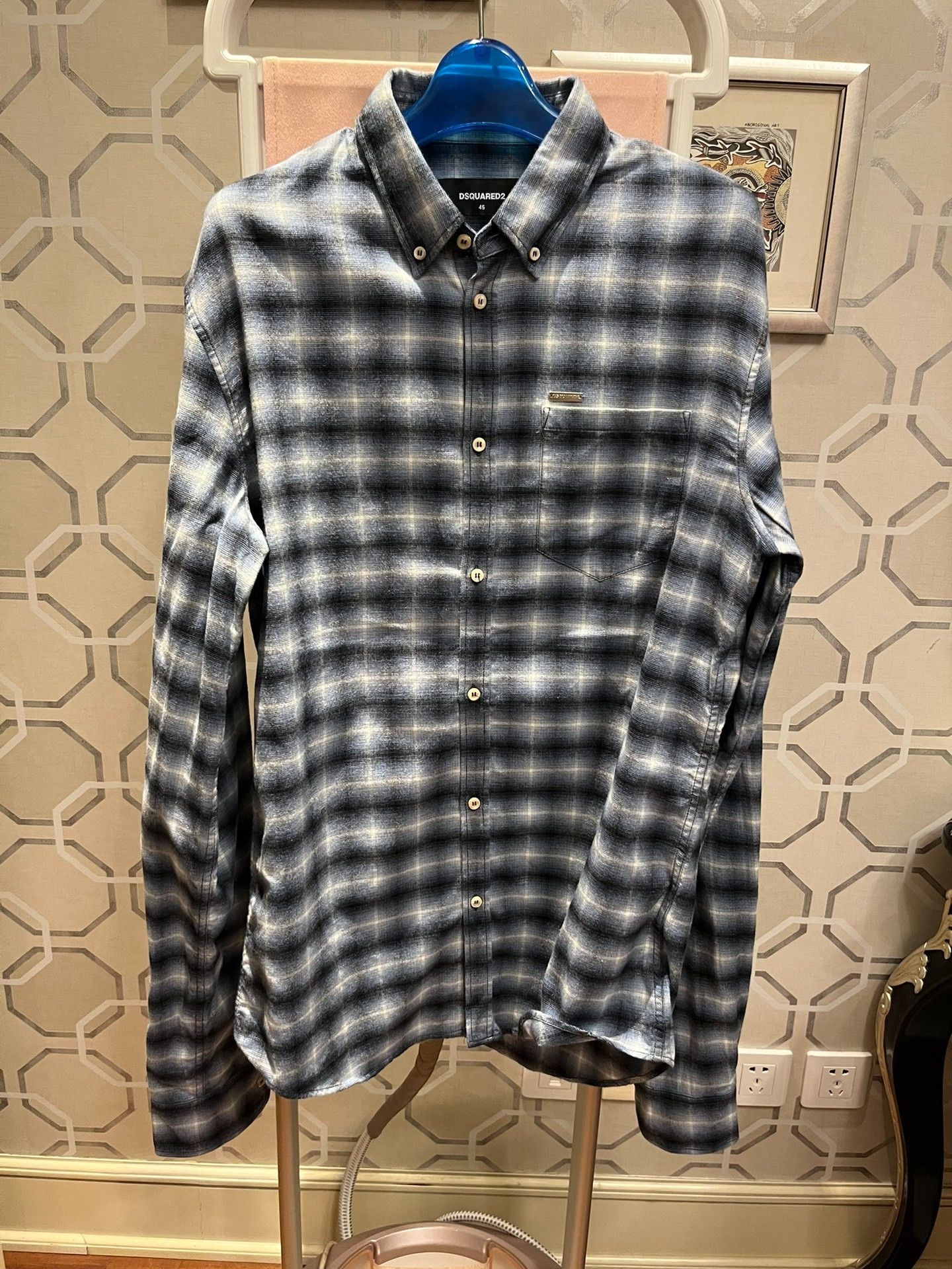 Dsquared2 Dsquared2 Classic Plaid Shirt 46 Size US S / EU 44-46 / 1 - 3 Thumbnail