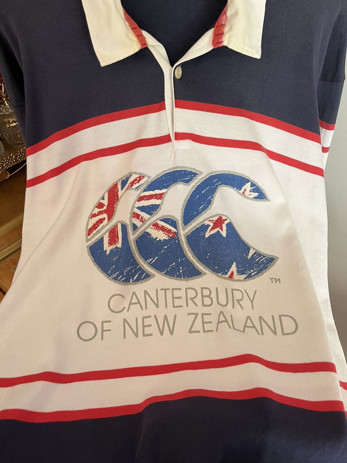 Canterbury of New Zealand Vintage Centerburry Australia Flag Logo Rugby Shirt Size US L / EU 52-54 / 3 - 3 Thumbnail