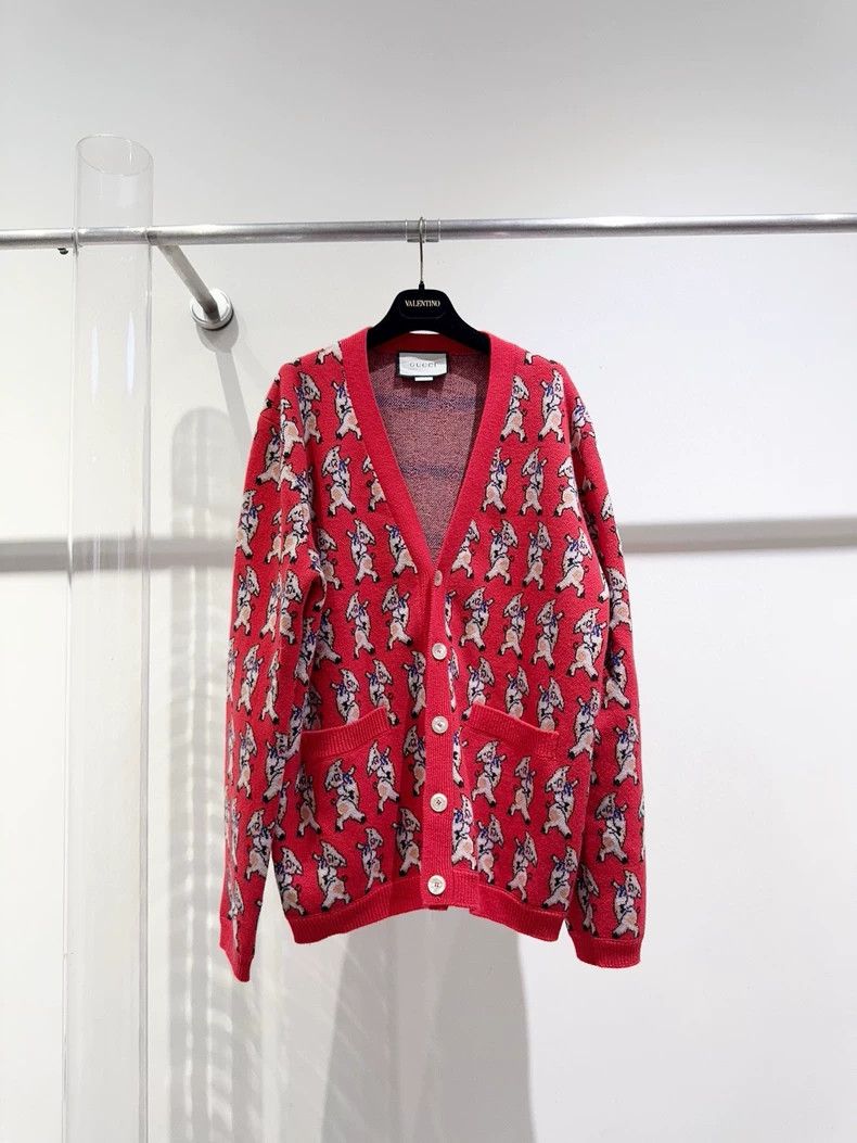 Gucci GucciPiggy cardigan jacket 2503-Nextarrow Size L / US 10 / IT 46 - 1 Thumbnail
