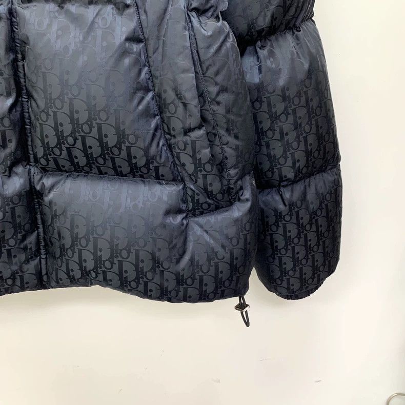 Dior Dior Black logo full-print lapel long-sleeved down jacket Size US M / EU 48-50 / 2 - 4 Thumbnail