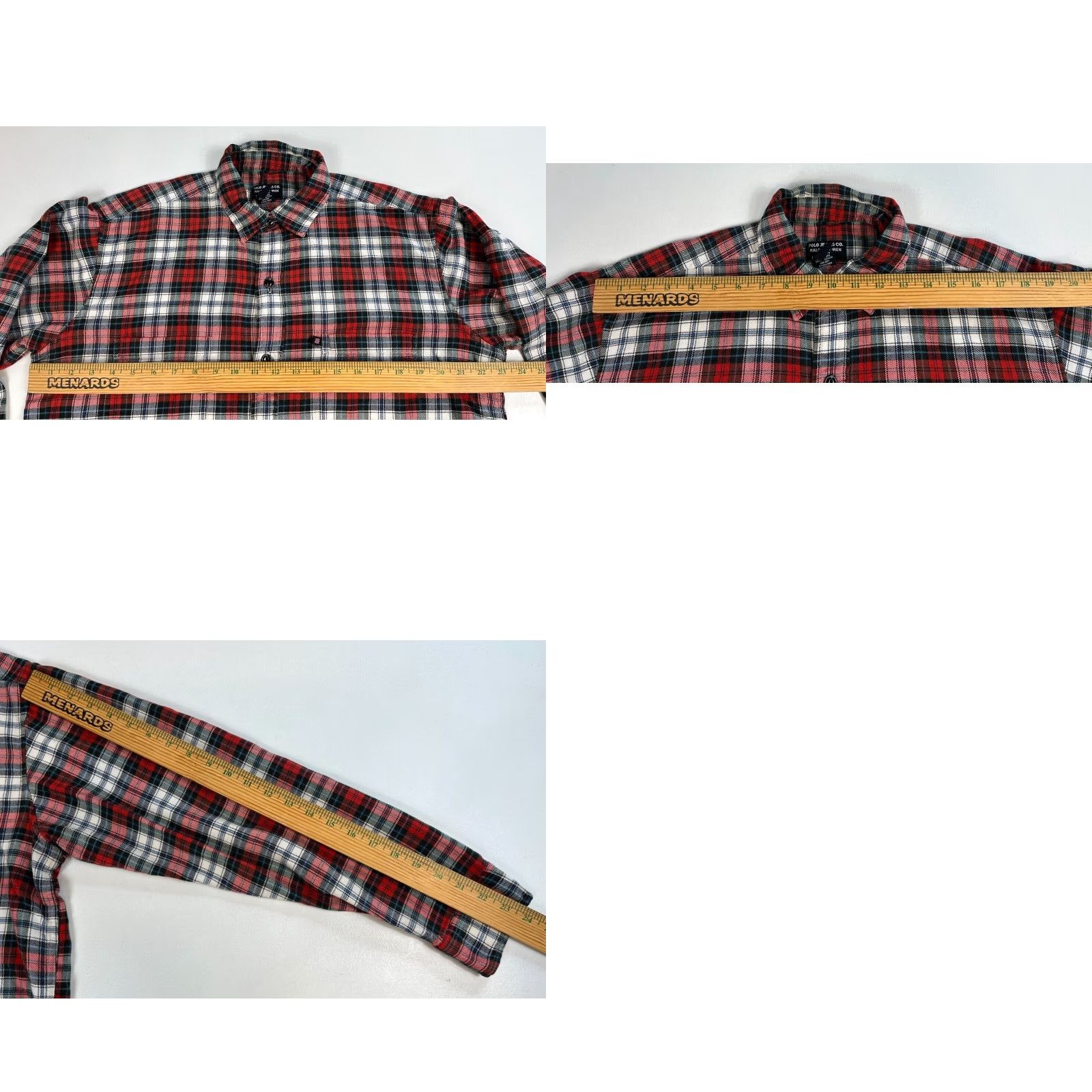 Vintage VINTAGE Polo Jeans Co. Ralph Lauren Men’s Button-Up Flannel Shirt Plaid Sz M Size US M / EU 48-50 / 2 - 8 Thumbnail