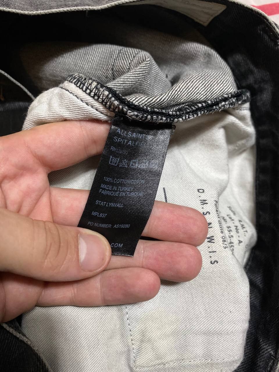Allsaints × Vintage Allsaints Vintage Y2K Distressed Washed Slammer Jeans Size US 34 / EU 50 - 7 Thumbnail