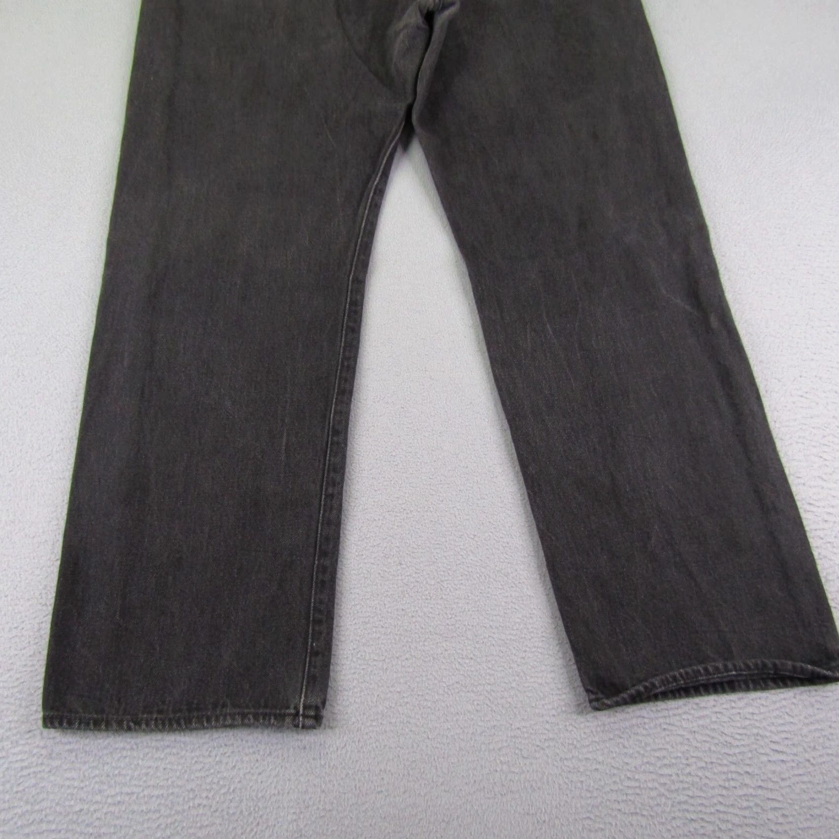 Levi's Levi's 501 Jeans Mens 38x32 Black Denim Button Fly Classic Fit Straight Size US 36 / EU 52 - 7 Thumbnail