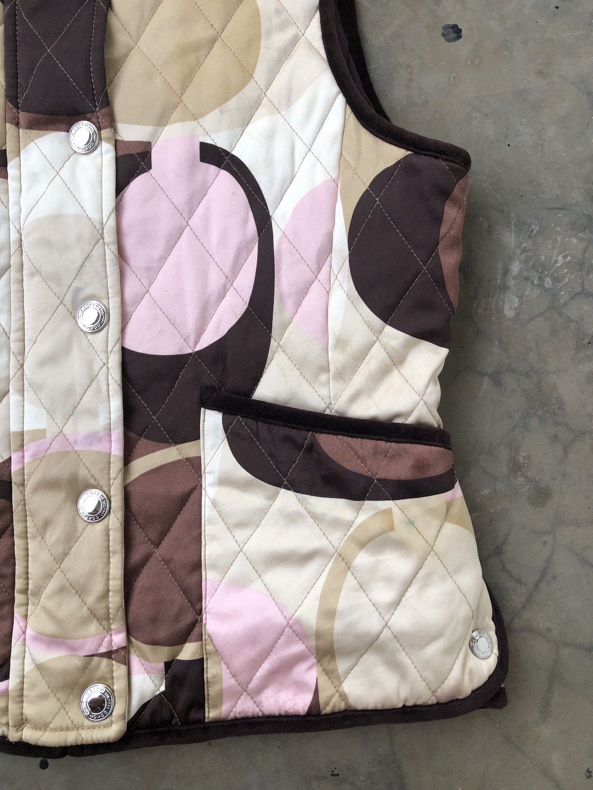Coach Classic Coach Logo Pattern Print Quilted Vest Size S / US 4 / IT 40 - 3 Thumbnail