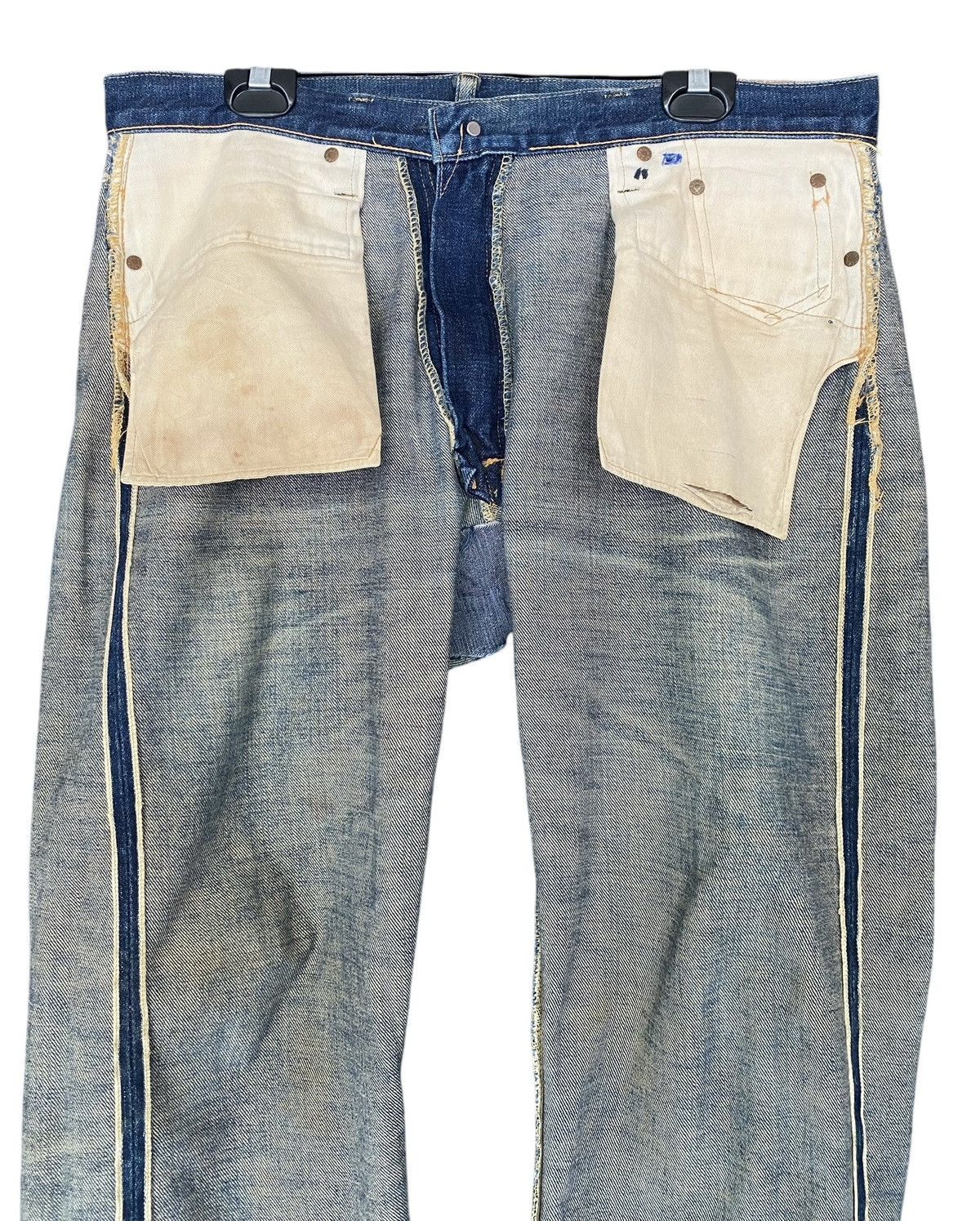 Denime Vintage🔥DENIME Selvage Aging Redline Jean W36 Size US 36 / EU 52 - 9 Thumbnail