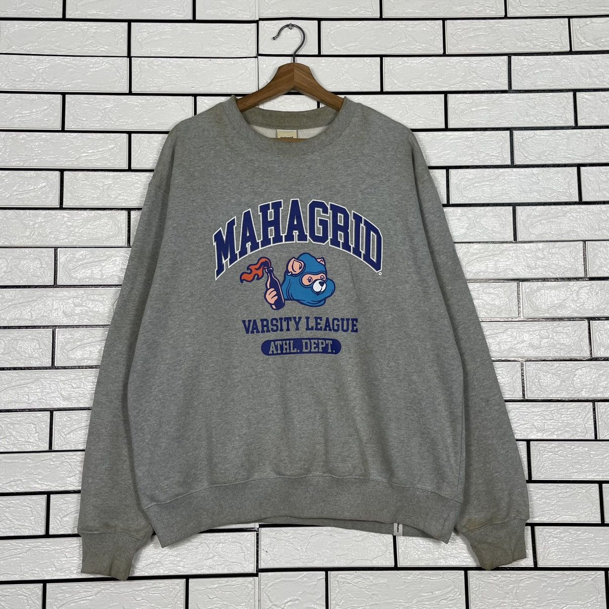 Japanese Brand Mahagrid Varsity League Sweatshirt Size US M / EU 48-50 / 2 - 1 Thumbnail