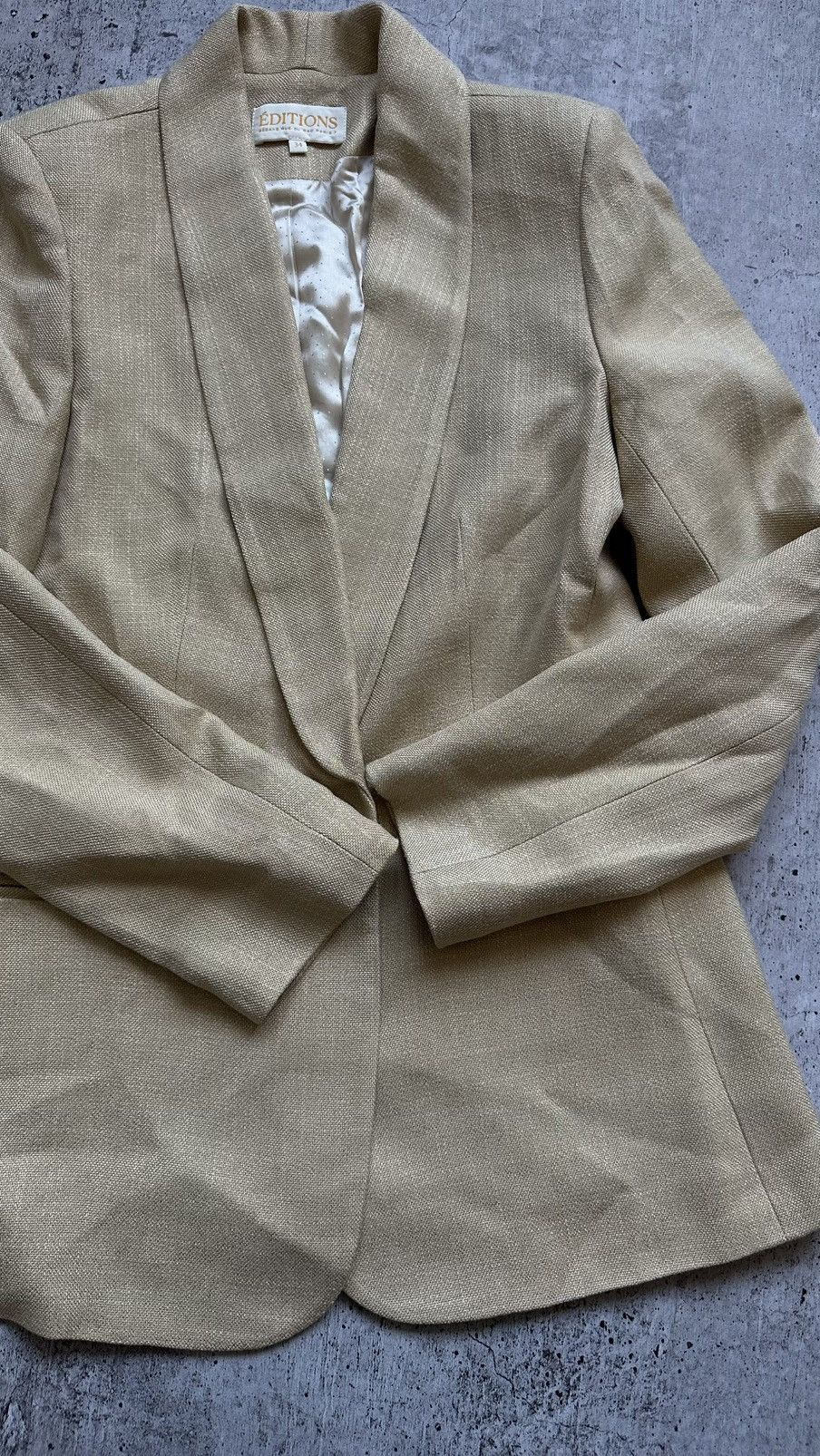 Sezane Women's Editions Sezane Vintage Classic Blazer Size XS / US 0-2 / IT 36-38 - 12 Thumbnail