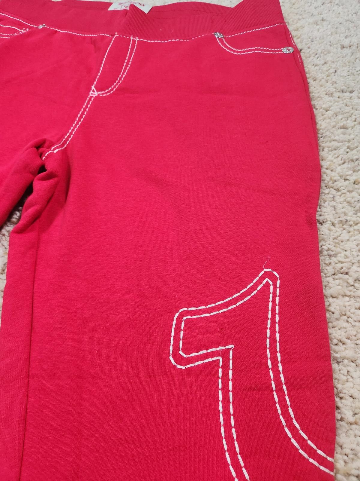 True Religion NEW True Religion Pull-On Flare Jeans Red Anniversary XL Size 40" / US 18 - 4 Thumbnail
