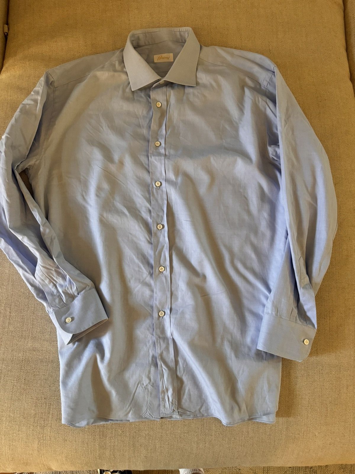Brioni Brioni Made in Italy Finely Textured Woven Sport Shirt $650 Size US XL / EU 56 / 4 - 2 Thumbnail