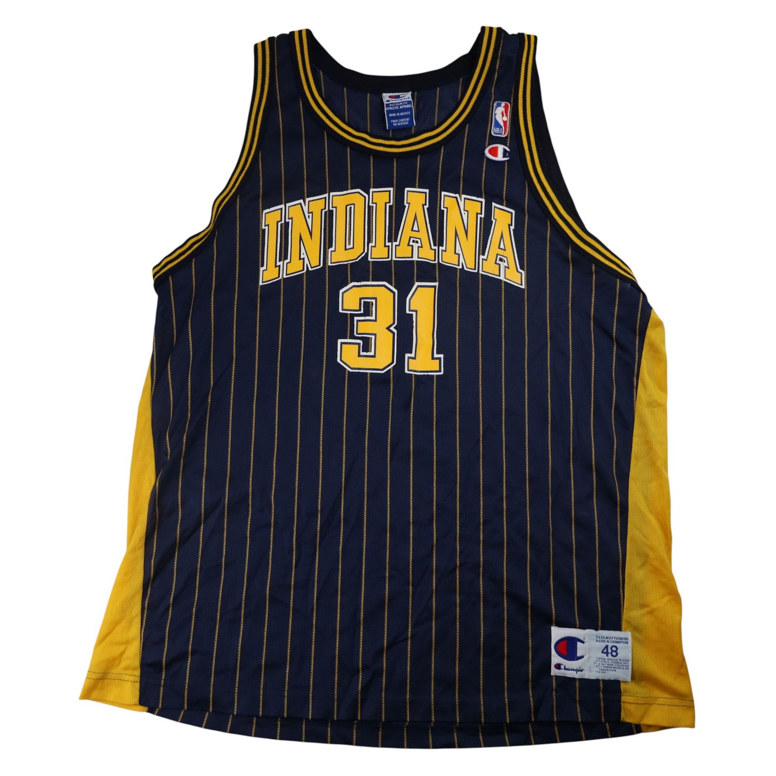 Champion × NBA × Vintage VTG 90s Champion Indiana Pacers Reggie Miller Jersey Size US XL / EU 56 / 4 - 1 Thumbnail