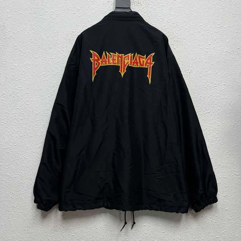 Balenciaga Balenciaga Black nylon rock band series lightning flame le Size US S / EU 44-46 / 1 - 2 Thumbnail