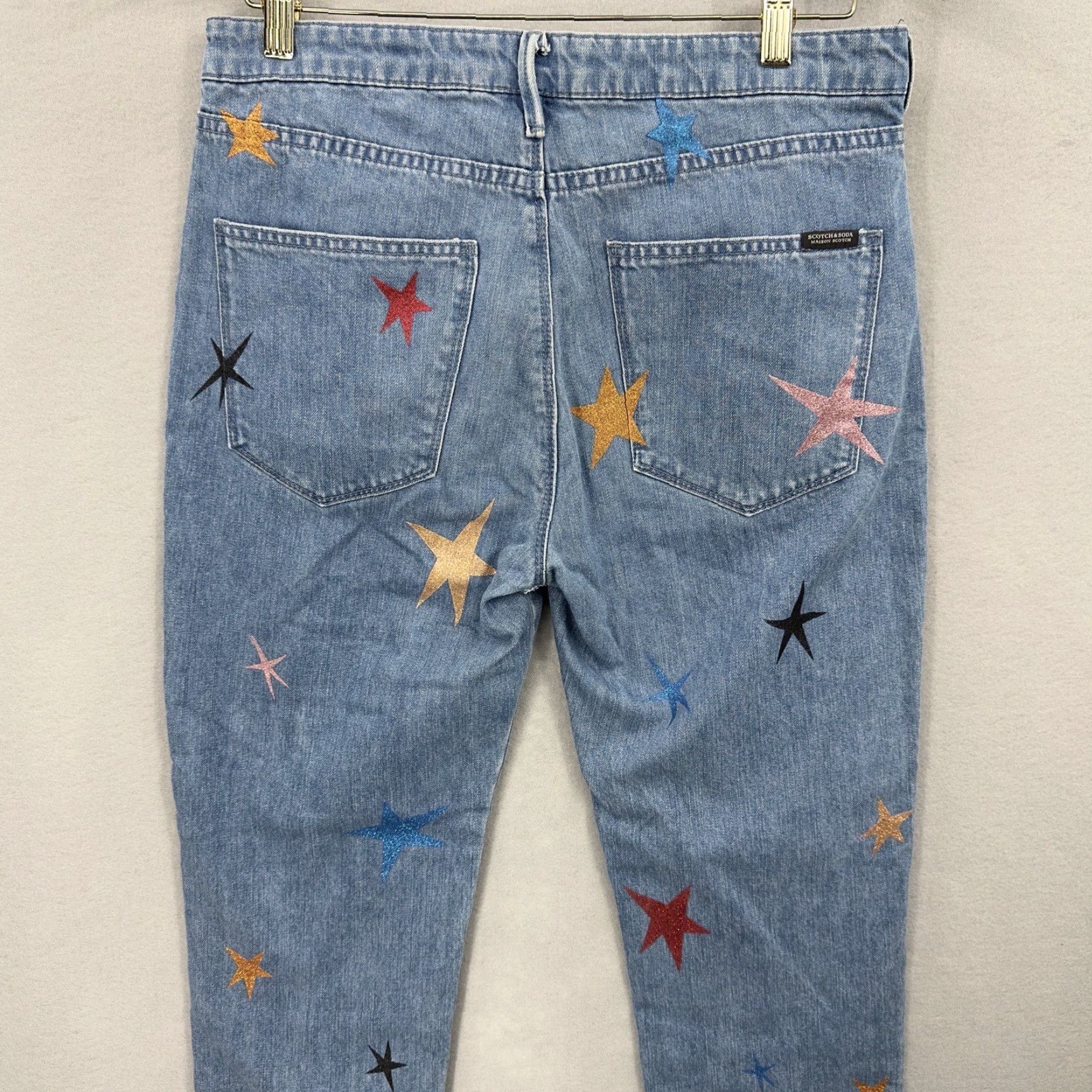 Scotch & Soda Scotch & Soda Jeans Womens 27 Tapered Boho 5-Pocket Denim Blues High Rise 27 Jeans Womens Boyfriend Stars Cottage Boho READ Size 27" / US 4 / IT 40 - 3 Thumbnail