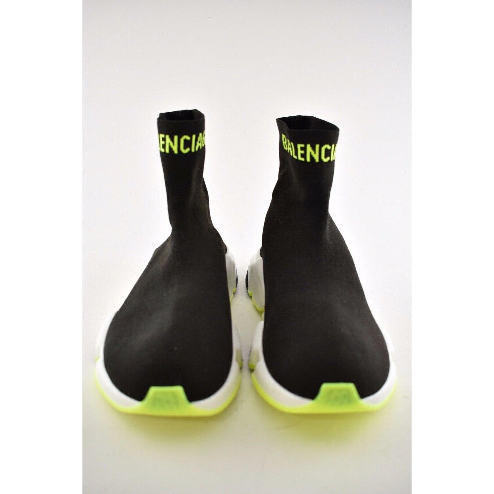 Balenciaga Balenciaga Mens Speed Black Yellow Logo Sock Flat Size US 12 / EU 45 - 5 Thumbnail