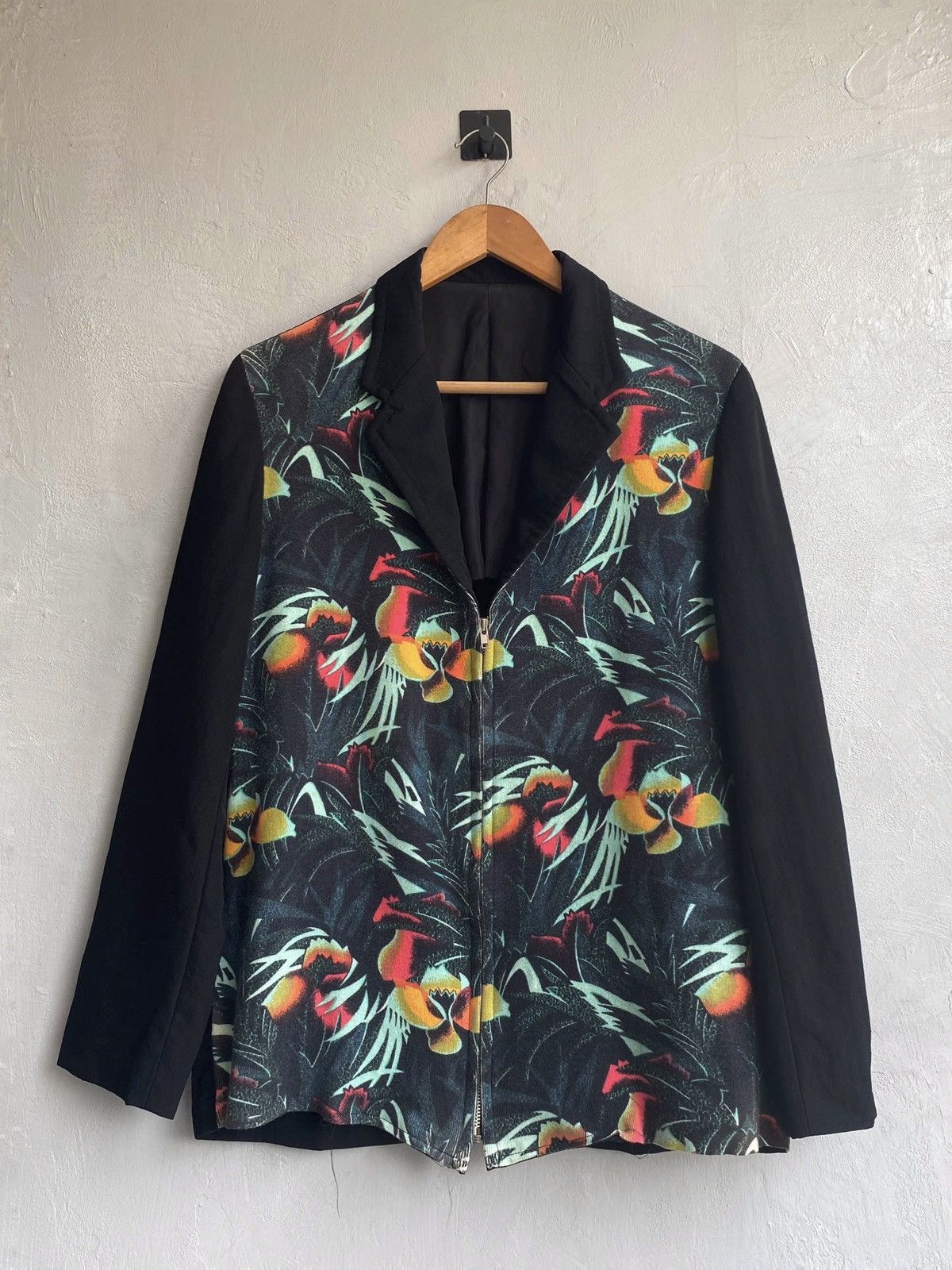 Y's × Yohji Yamamoto Y’s Yohji Yamamoto Tropical Noir Zip Jacket Size US M / EU 48-50 / 2 - 1 Thumbnail