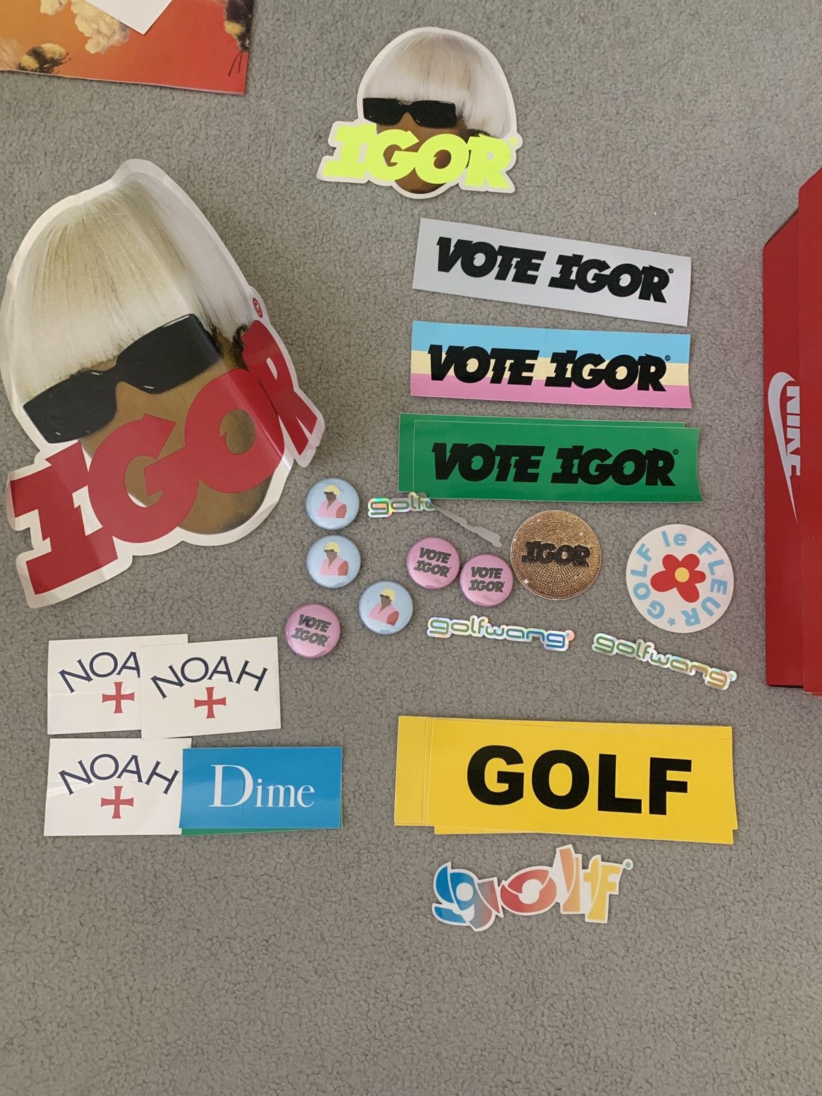 Dime Golf Wang Sticker Pack plus extras Size ONE SIZE - 1 Thumbnail